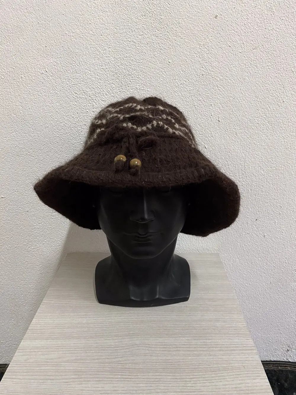 Japanese Brand Japanese Brand Wool Bucket Hat Size ONE SIZE - 3 Thumbnail