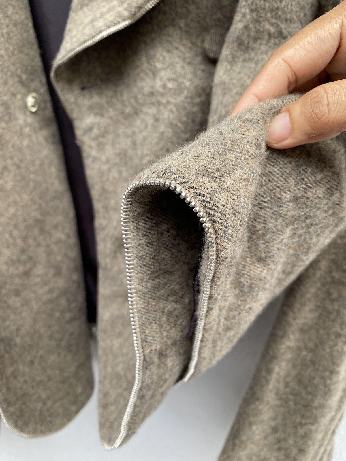 Alexander Wang 💥Archive💥 Alexander Wang Fully Zip Lined Anorak Wool Cropped Size XS / US 0-2 / IT 36-38 - 15 Thumbnail