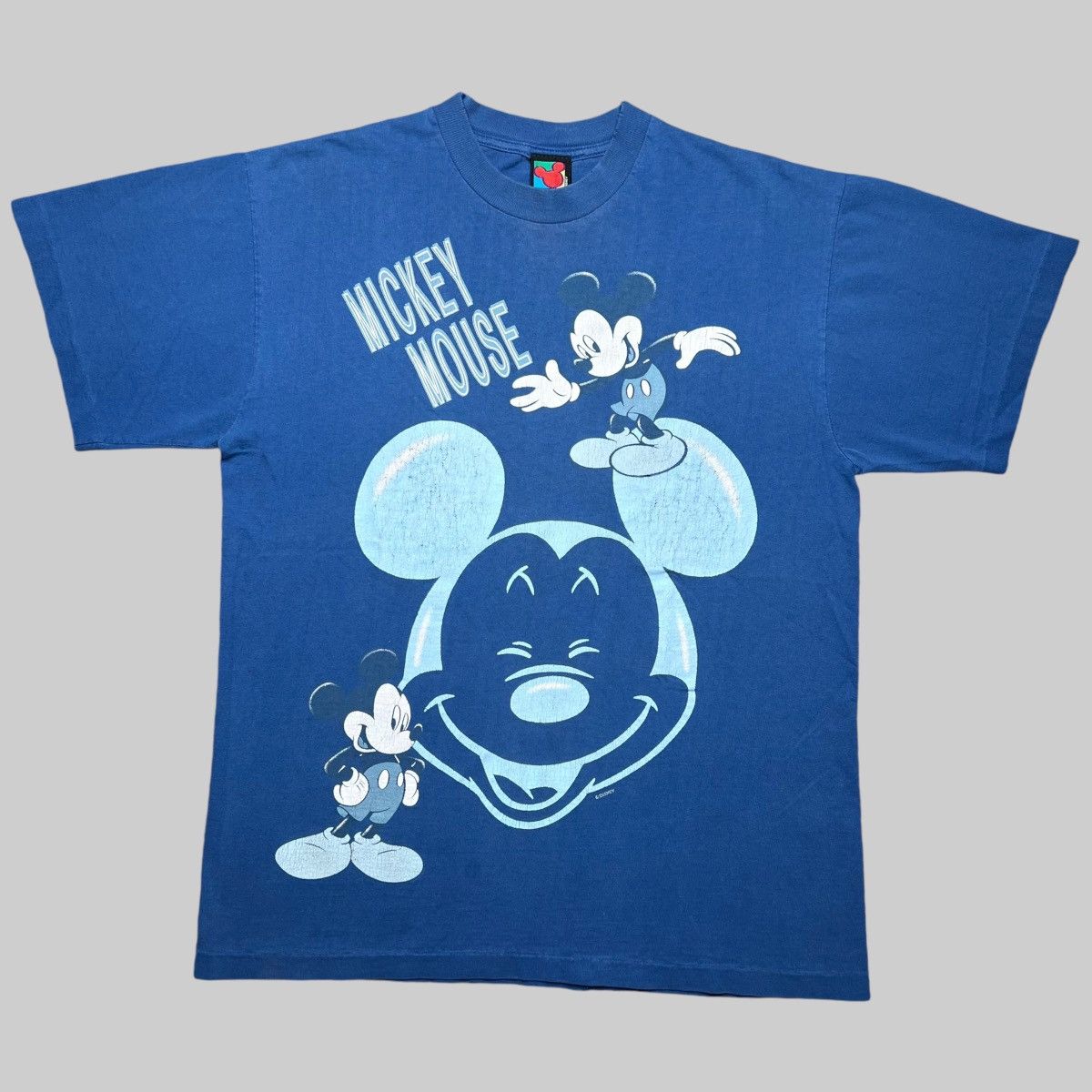 Disney × Vintage Vintage 1990s Disney Mickey Mouse Cartoon Graphic T-Shirt Size US L / EU 52-54 / 3 - 1 Thumbnail