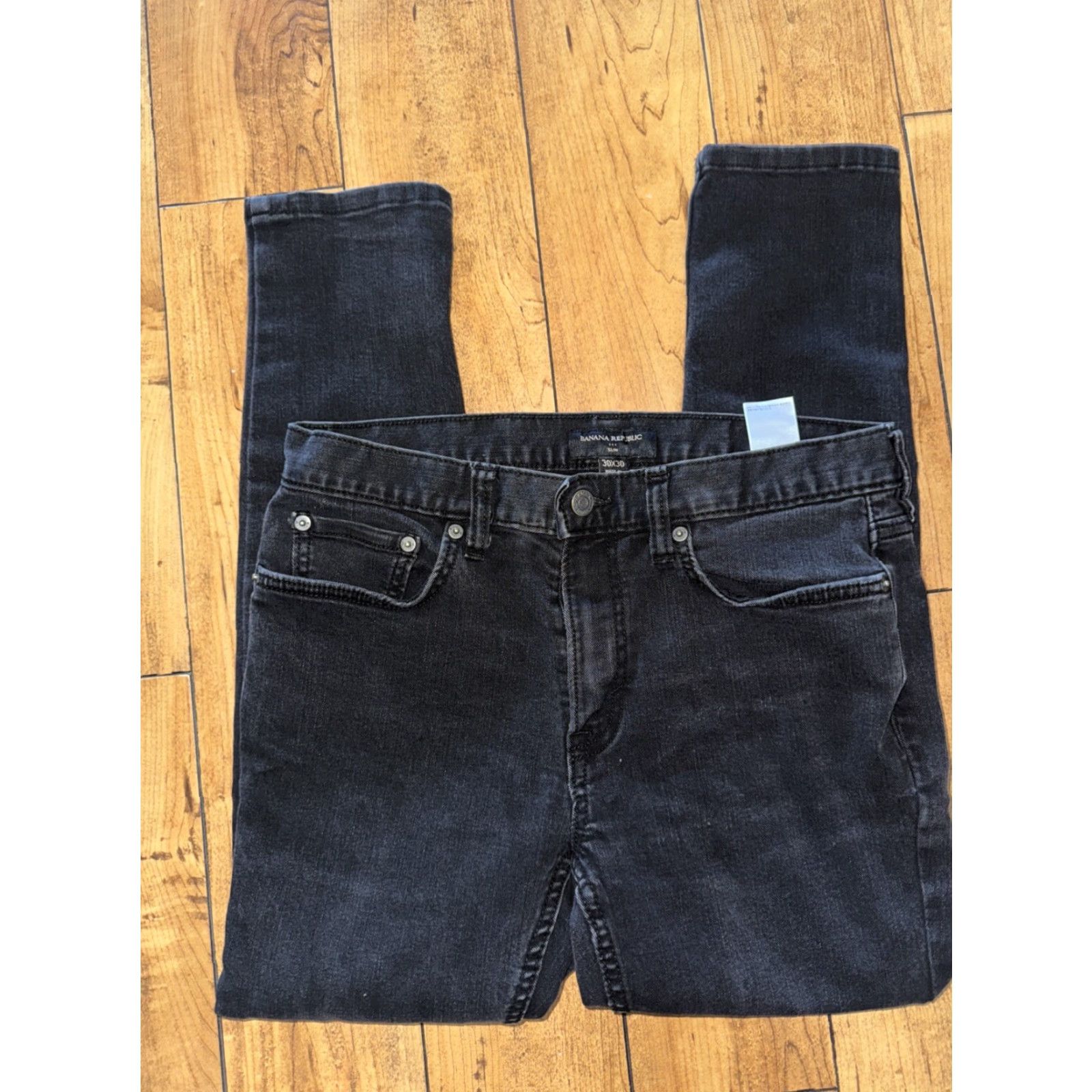 Banana Republic Banana Republic Jeans Slim Black 30x27 Mens Denim Slimming Skinny Size US 30 / EU 46 - 3 Thumbnail