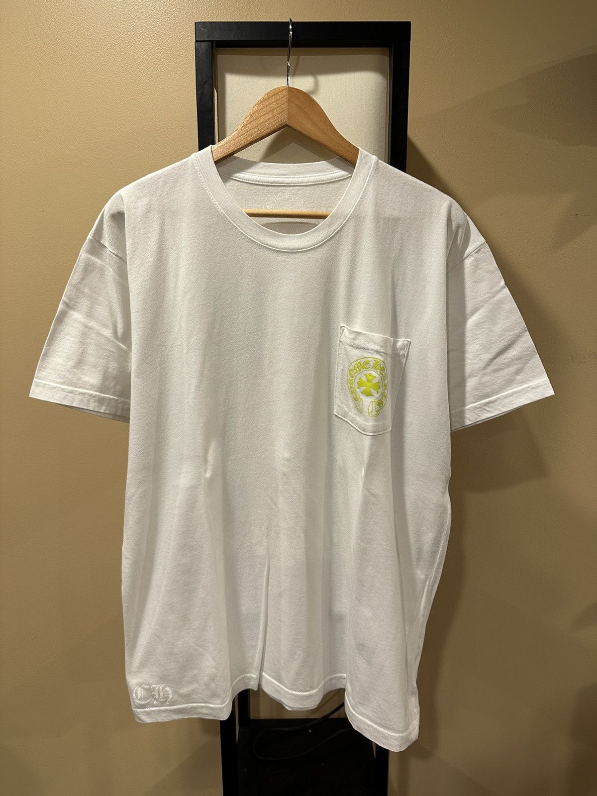 Chrome Hearts Chrome Hearts White / Yellow Script Hollywood T-Shirt Size US XL / EU 56 / 4 - 3 Thumbnail