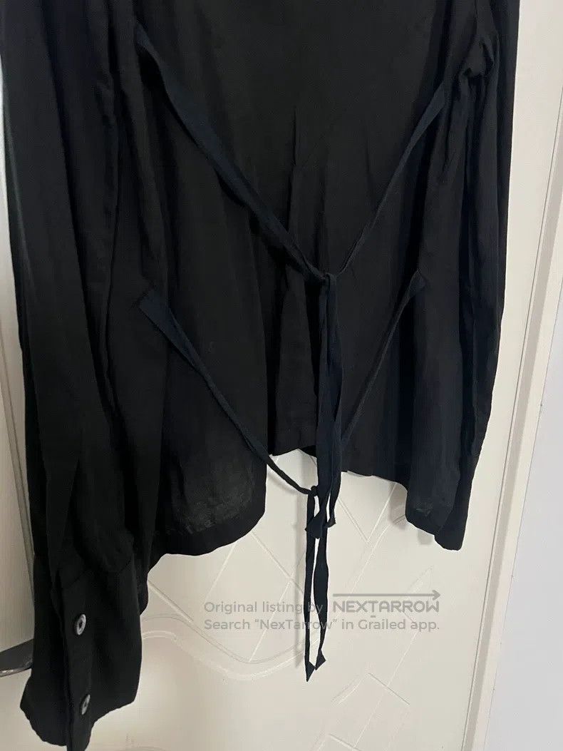 Ann Demeulemeester Ann Demeulemeester Cotton Shirt, Back Double Ribbon Design Size XS / US 0-2 / IT 36-38 - 5 Thumbnail