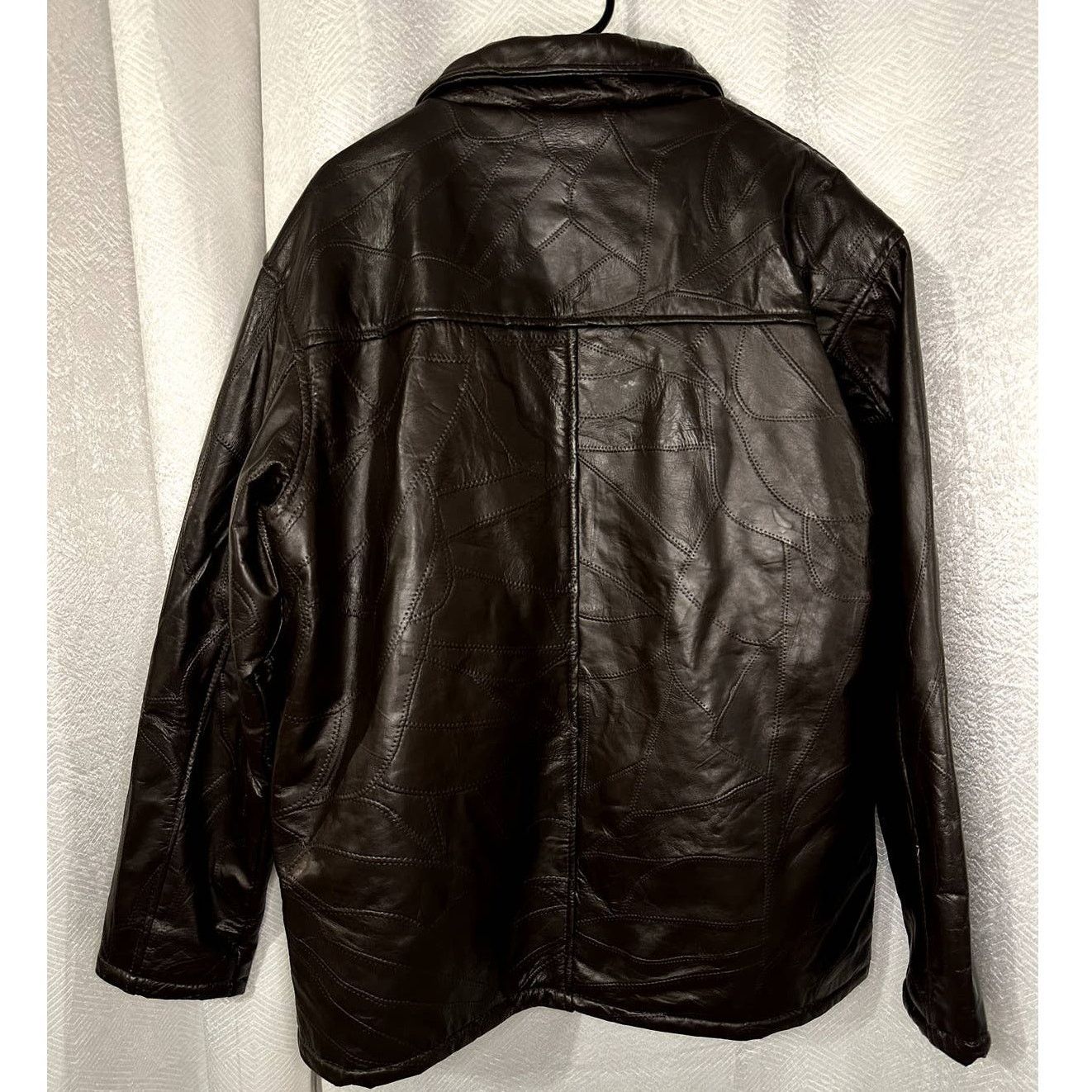 Haband Haband Executive Division Leather Moto-Jacket Dark Brown XL Size US XL / EU 56 / 4 - 7 Thumbnail