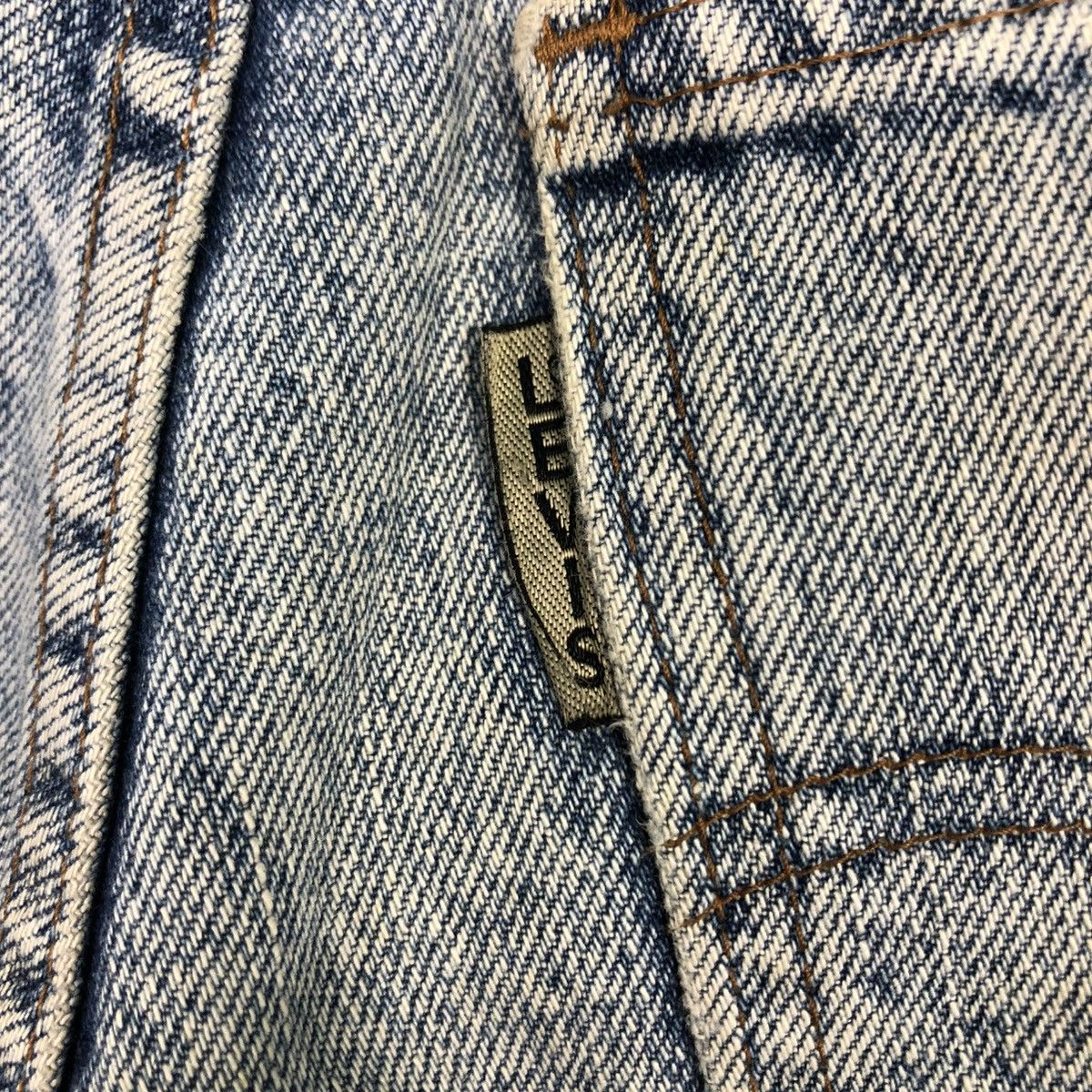 Levi's 🔥VINTAGE ACID WASH DESIGN LEVIS DENIM STRAIGHT CUT Size 28" / US 6 / IT 42 - 16 Thumbnail