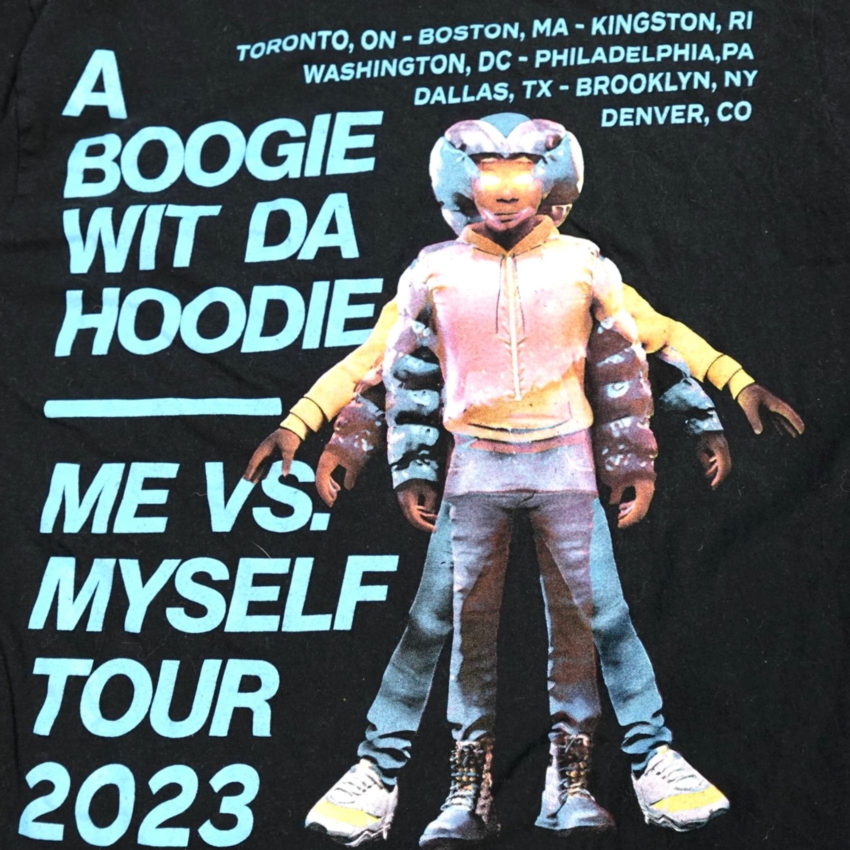 Vintage VINTAGE A Boogie Wit Da Hoodie T-shirt M Black Tour 2023 Graphic Print Short Sleeve Crew Neck Men Smps?? Size US M / EU 48-50 / 2 - 6 Thumbnail