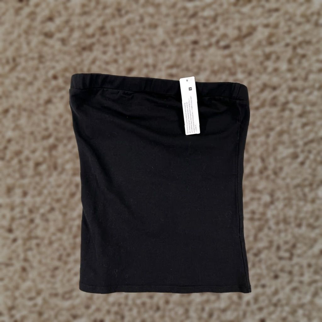 Vintage LA Made Skirt Womens Small Black Jersey Cotton Blend Elastic Waist Floral 90s-Inspired Casual Short Womens Size S / US 4 / IT 40 - 1 Thumbnail