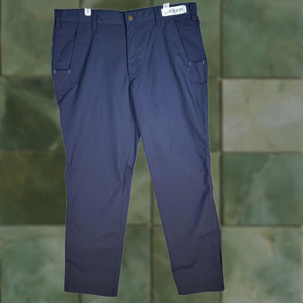 Carhartt Carhartt Pants Mens 38x28 Navy Ripstop Work Relaxed Fit Zipper Pockets 74533-20 Size US 36 / EU 52 - 1 Thumbnail