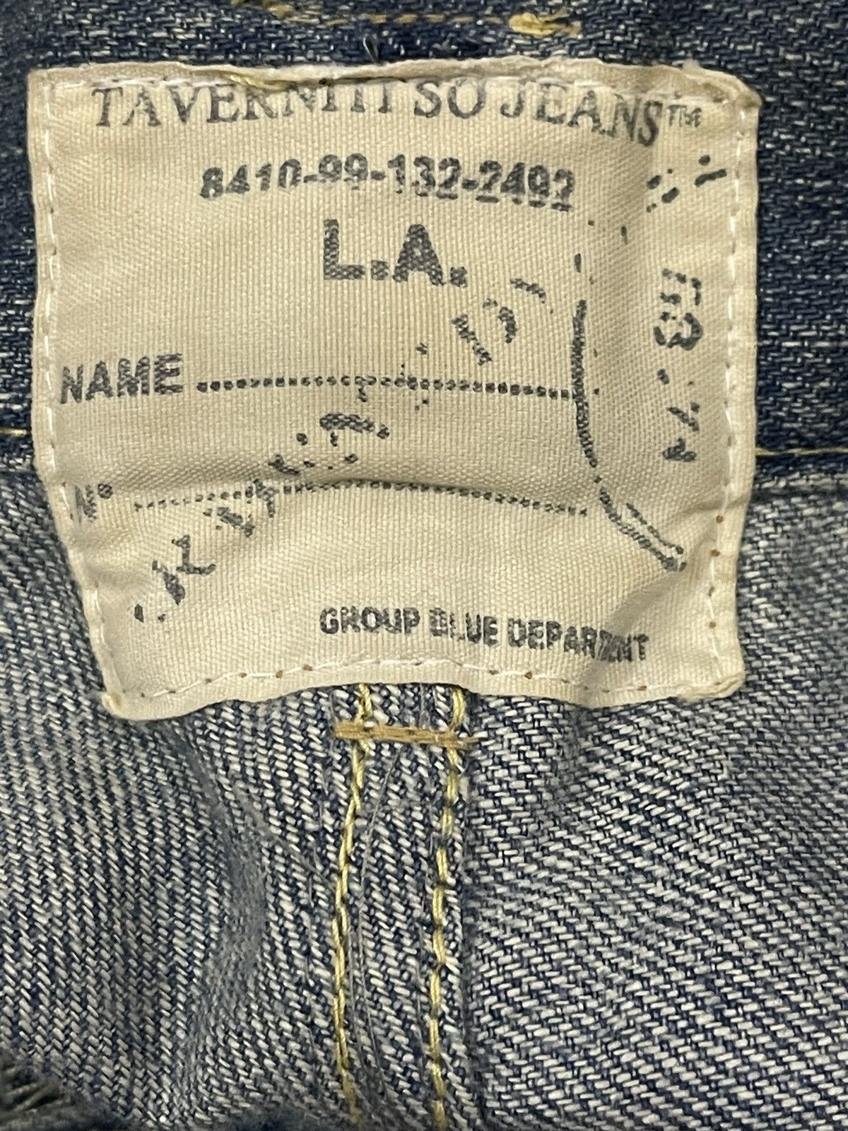 Jimmy Taverniti Vintage Italian Designer Taverniti Blue Wash Loose Jeans Size US 33 - 8 Thumbnail