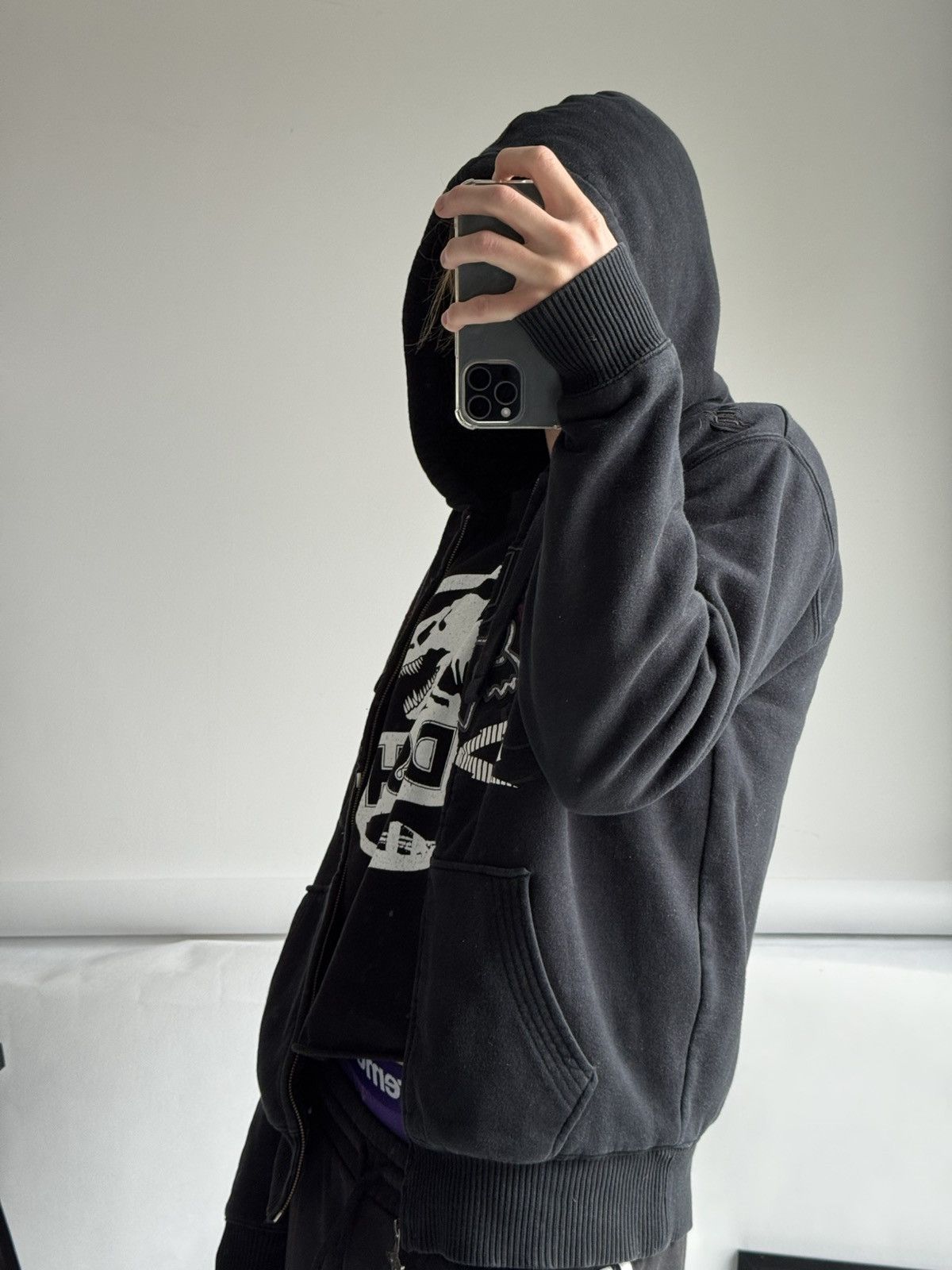 Fox Racing Fox Racing Boxy Fit Zip Hoodie Y2K Affliction Gothic Style Size US XL / EU 56 / 4 - 14 Thumbnail