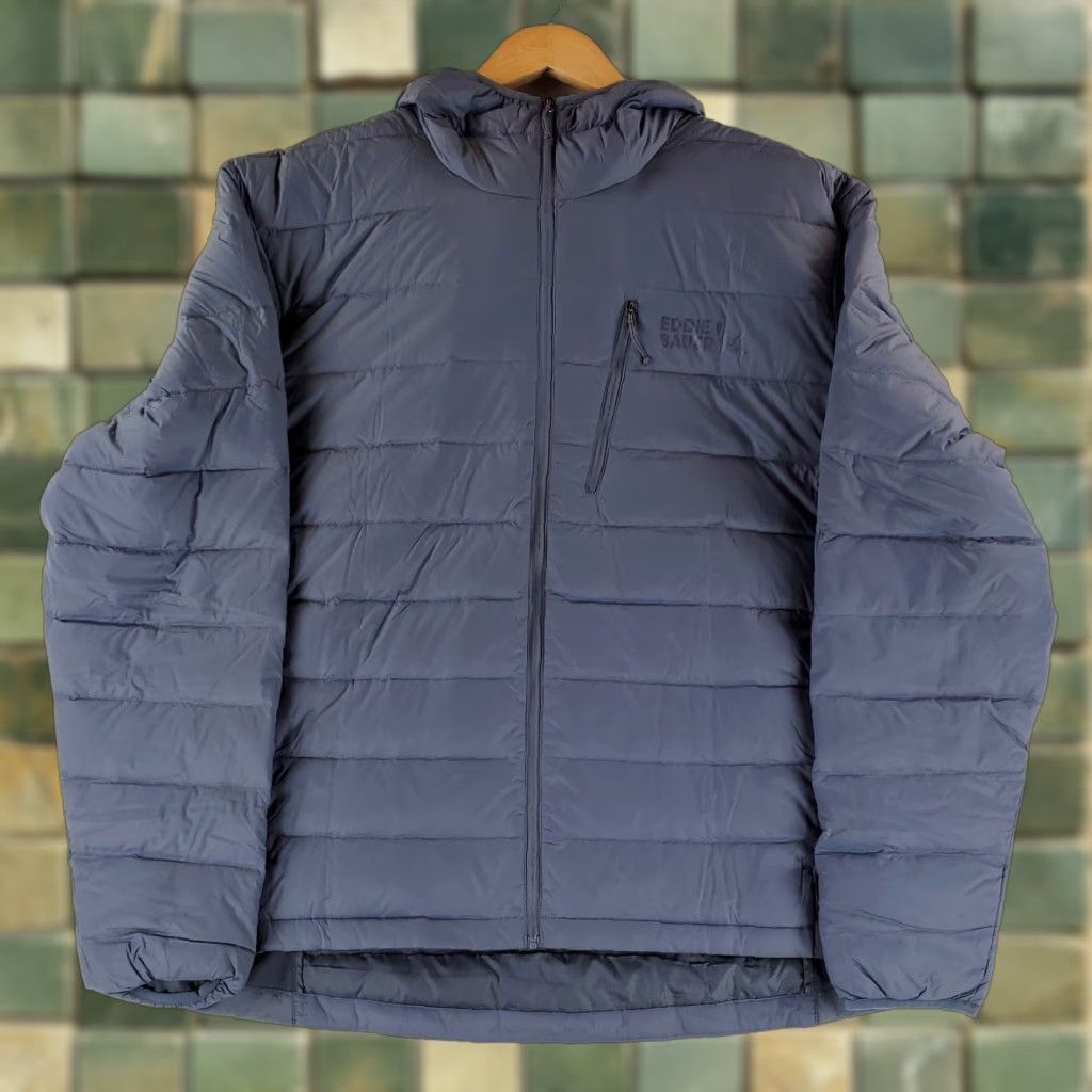Eddie Bauer Eddie Bauer Hooded Down 550 Puffer Jacket Coat Blue Gray Mens XL Size US XL / EU 56 / 4 - 1 Thumbnail