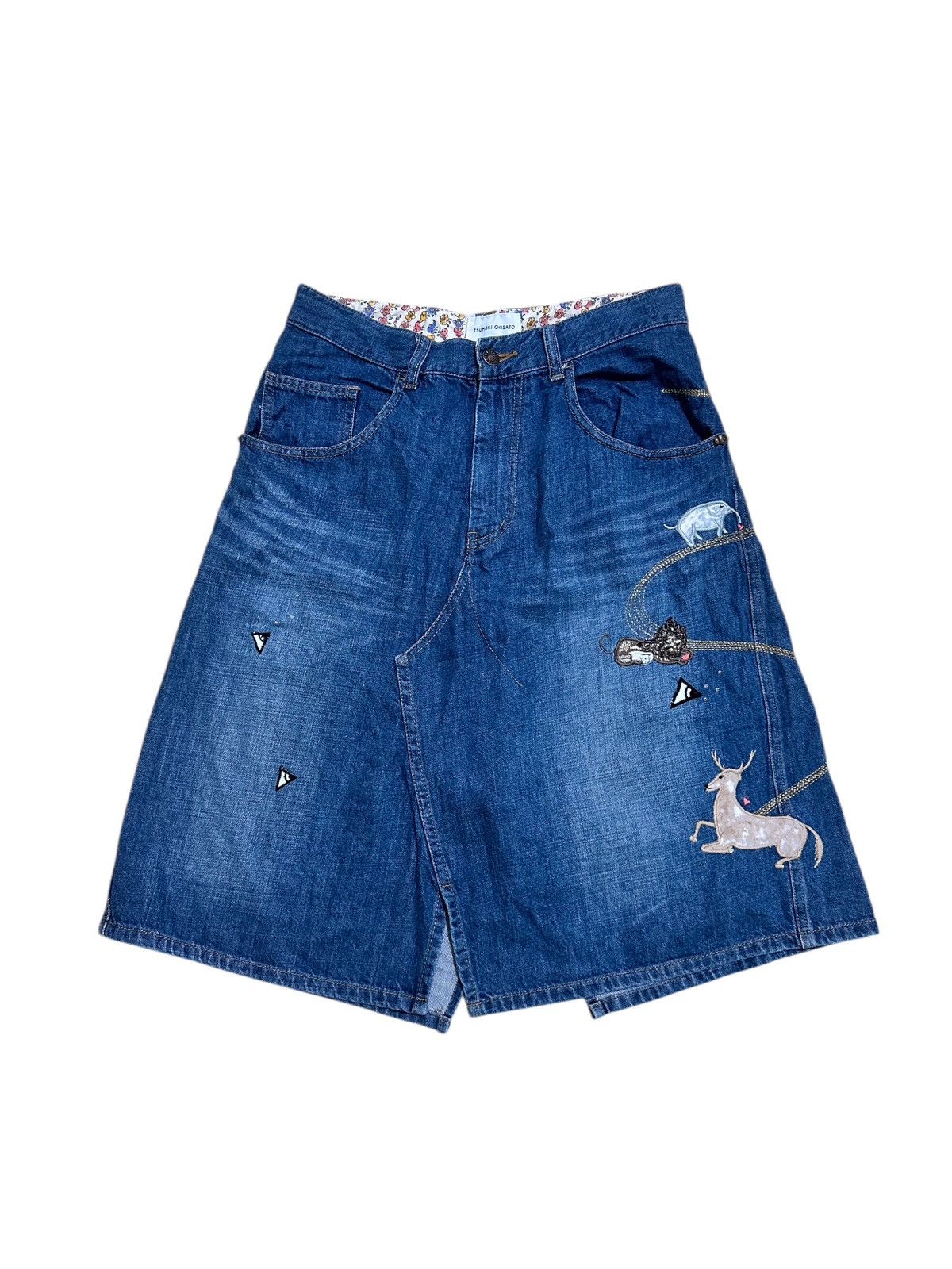 Tsumori Chisato Tsumori Chisato By Issey Miyake Denim Skirt Size 29" - 1 Thumbnail