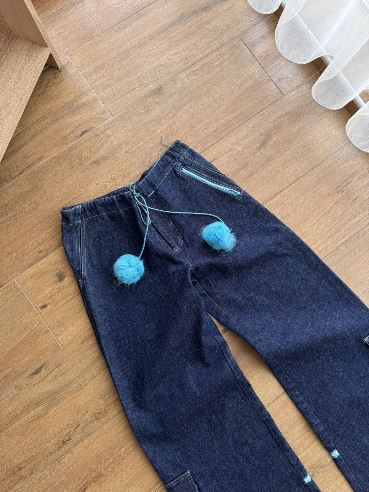 Japanese Brand × Vintage Vintage Auruze for Beau Baker 90s Skate Wide Leg Denim Jeans Size US 30 / EU 46 - 6 Thumbnail