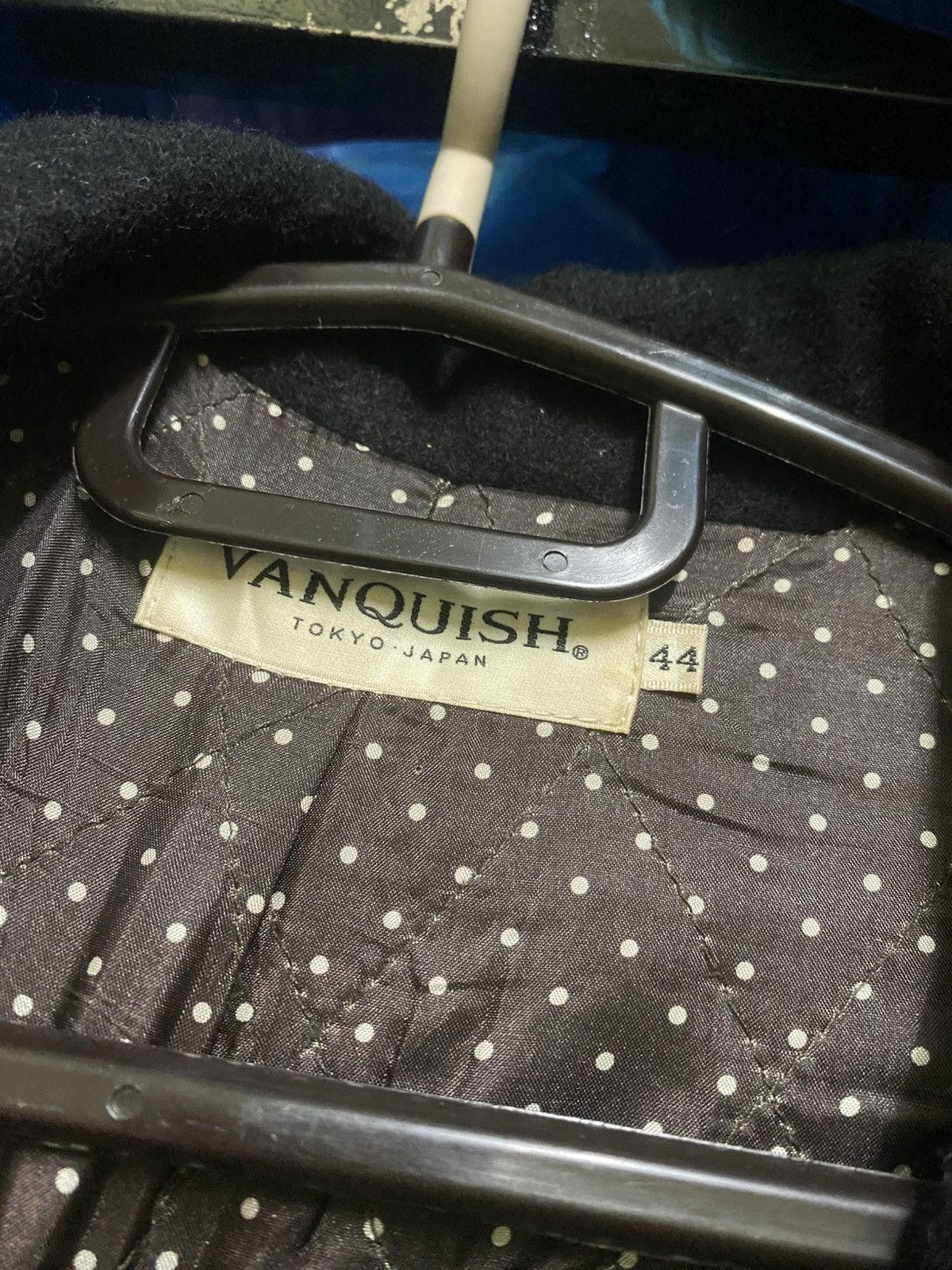 Vanquish Vanquish Tokyo Black Wool Leather Sleeve Biker-Style Peacoat Size US S / EU 44-46 / 1 - 6 Thumbnail