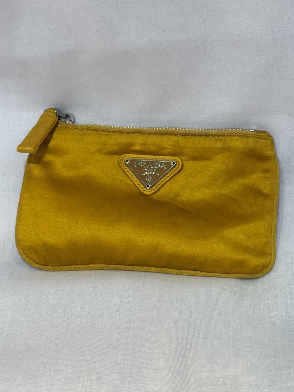 Prada Prada Pouch Clutch TESSUTO Giallo Fluo Nylon Neon Yellow Size ONE SIZE - 1 Thumbnail