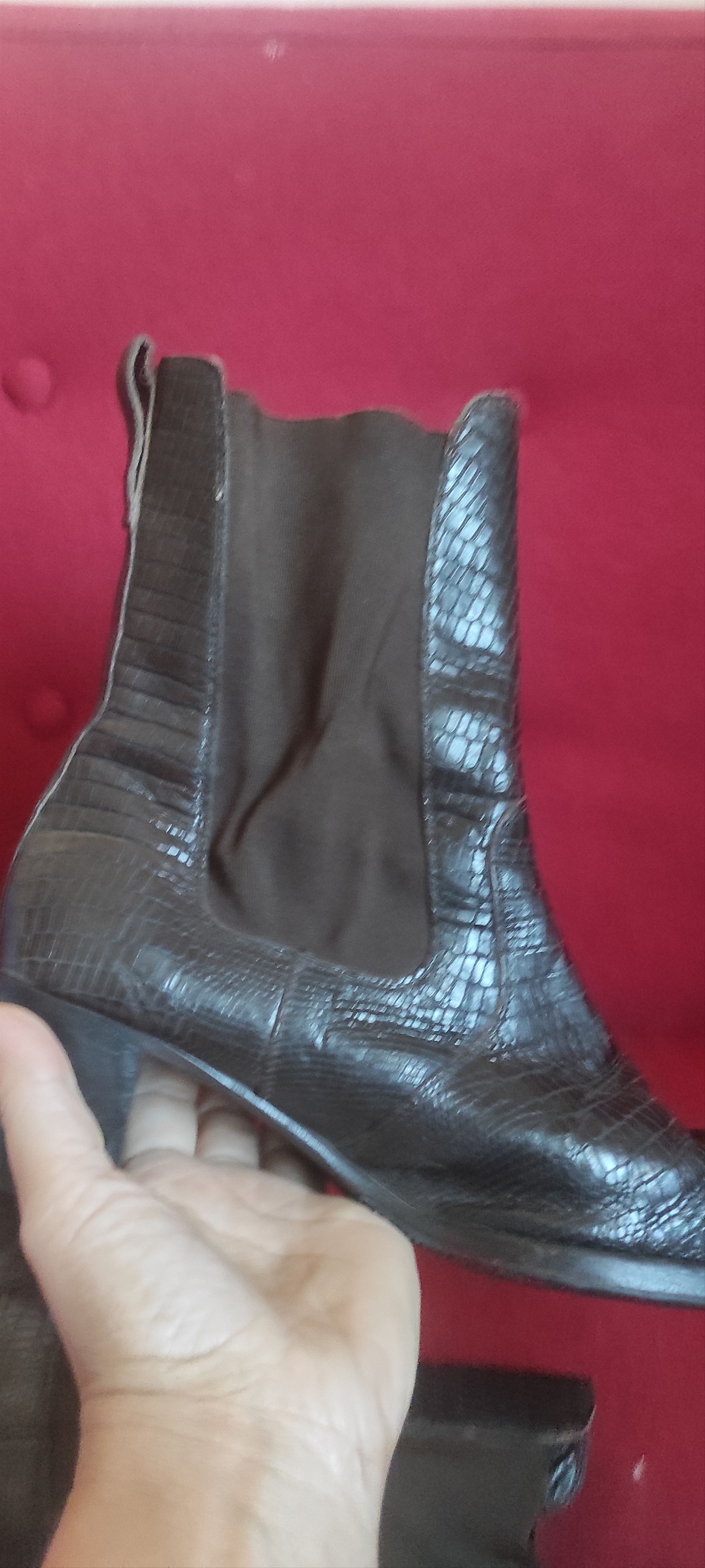 Heschung Heschung Ankle Leather Snake Python Boots Size US 6 / IT 36 - 12 Thumbnail