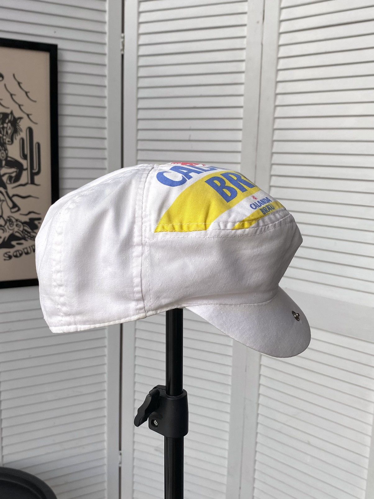 Vintage Vintage 80s Calanda Brau Beer Cycling Cap Hat Switzerland Size ONE SIZE - 12 Thumbnail