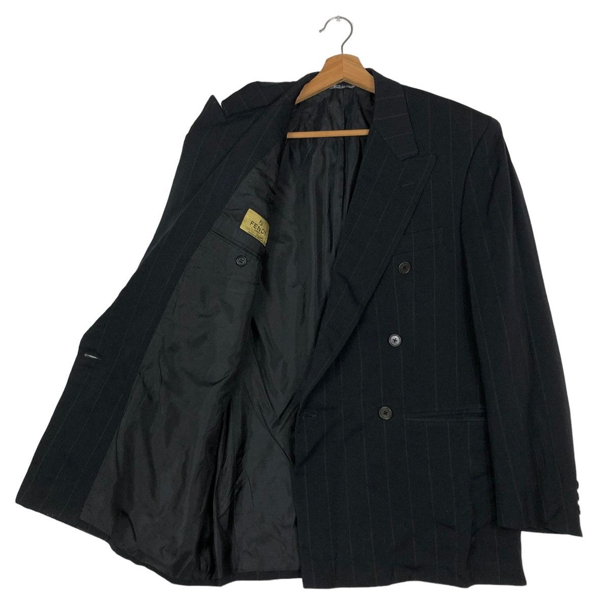 Fendi 🔥VINTAGE FENDI MADE IN ITALY STRIPED COATS JACKET Size US M / EU 48-50 / 2 - 11 Thumbnail