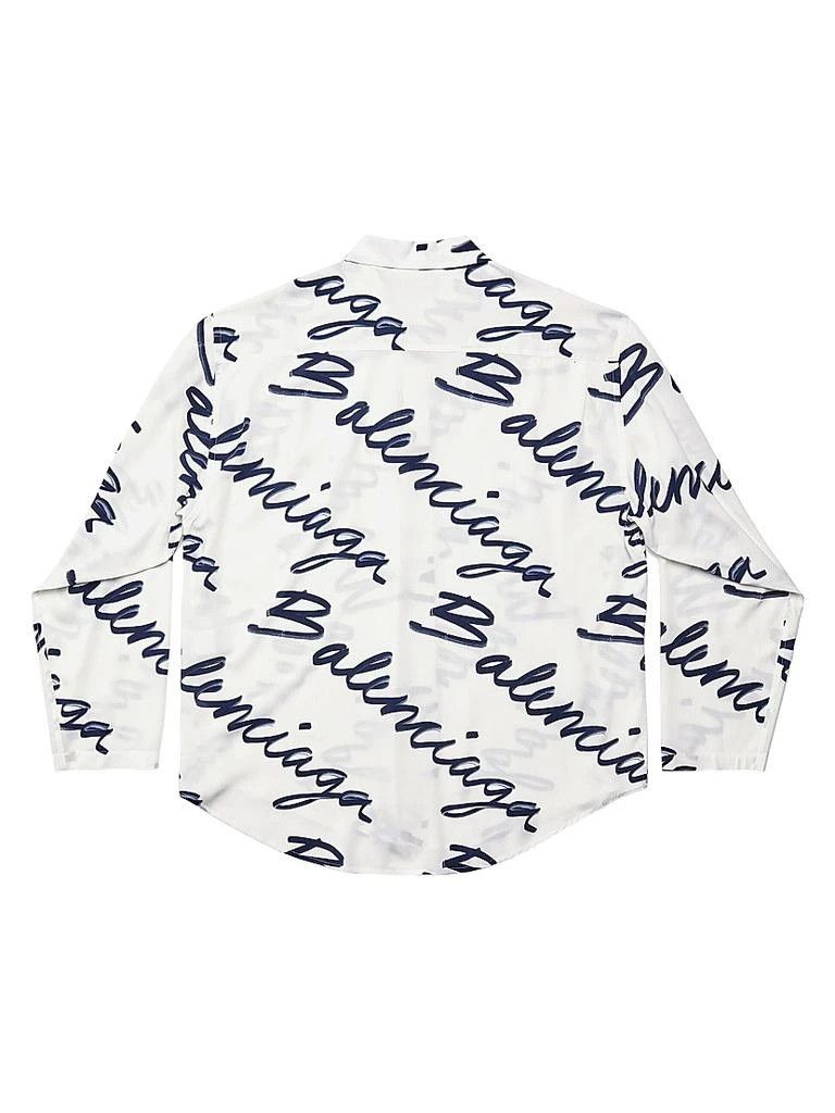 Balenciaga o1la1rc1a0226 Unisex Scribble Minimal Shirt In Multicolor Size US S / EU 44-46 / 1 - 2 Thumbnail