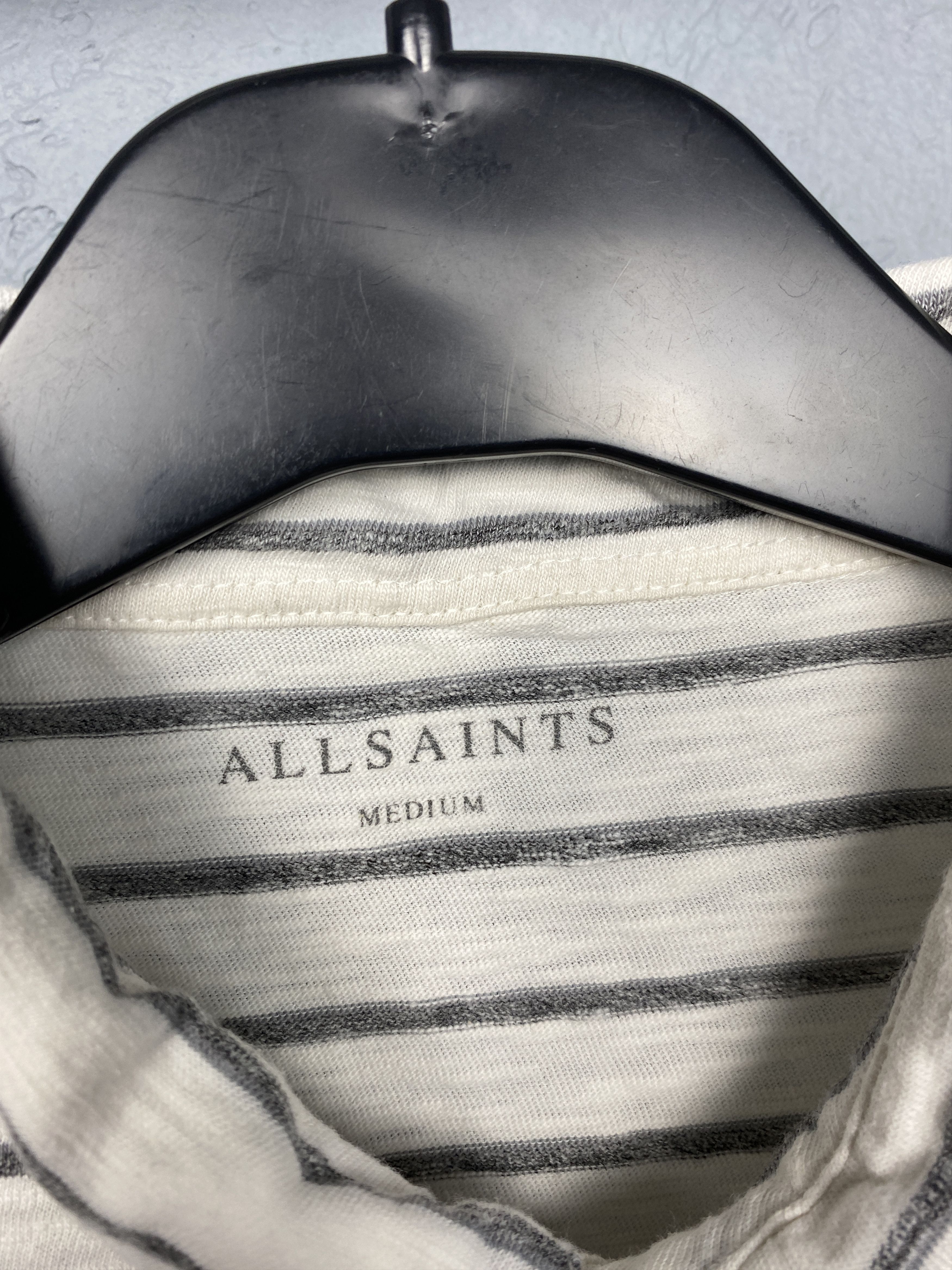 Allsaints Allsaints Vintage Mens Paver Striped Polo Shirt Size US M / EU 48-50 / 2 - 4 Thumbnail