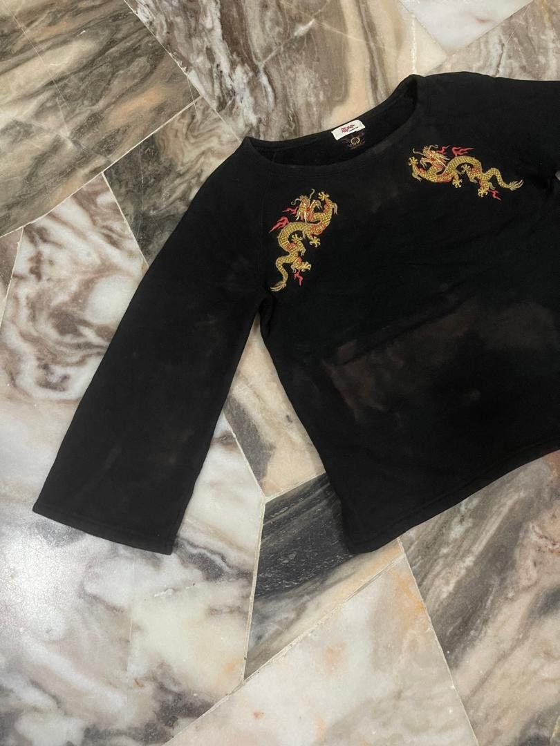 Vivienne Tam Vivienne Tam Dragon Logo Crop Shirt Size S / US 4 / IT 40 - 4 Thumbnail