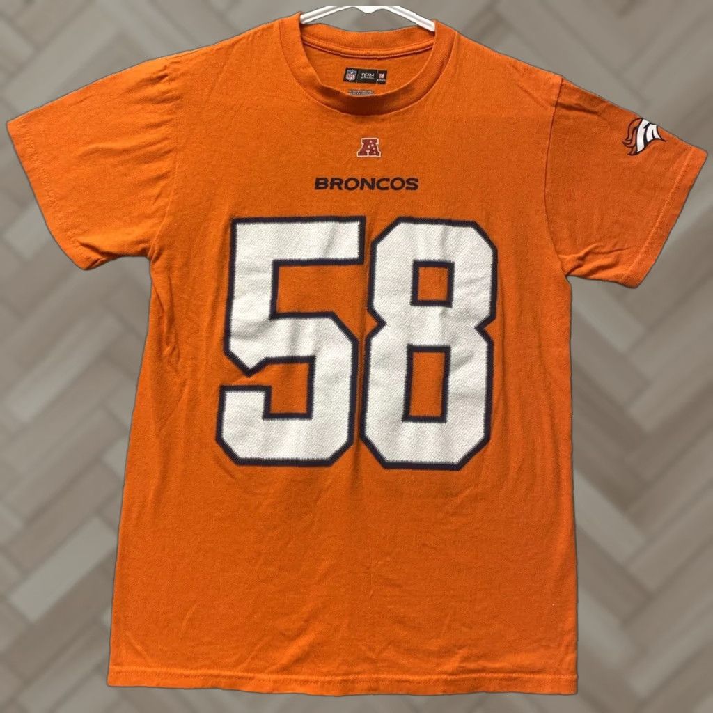 NFL NFL Denver Broncos T Shirt Mens S Pullover Short Sleeve Athletic Orange 113-48 Sports Logo Football Shirts Mens Small Orange Size US S / EU 44-46 / 1 - 1 Thumbnail