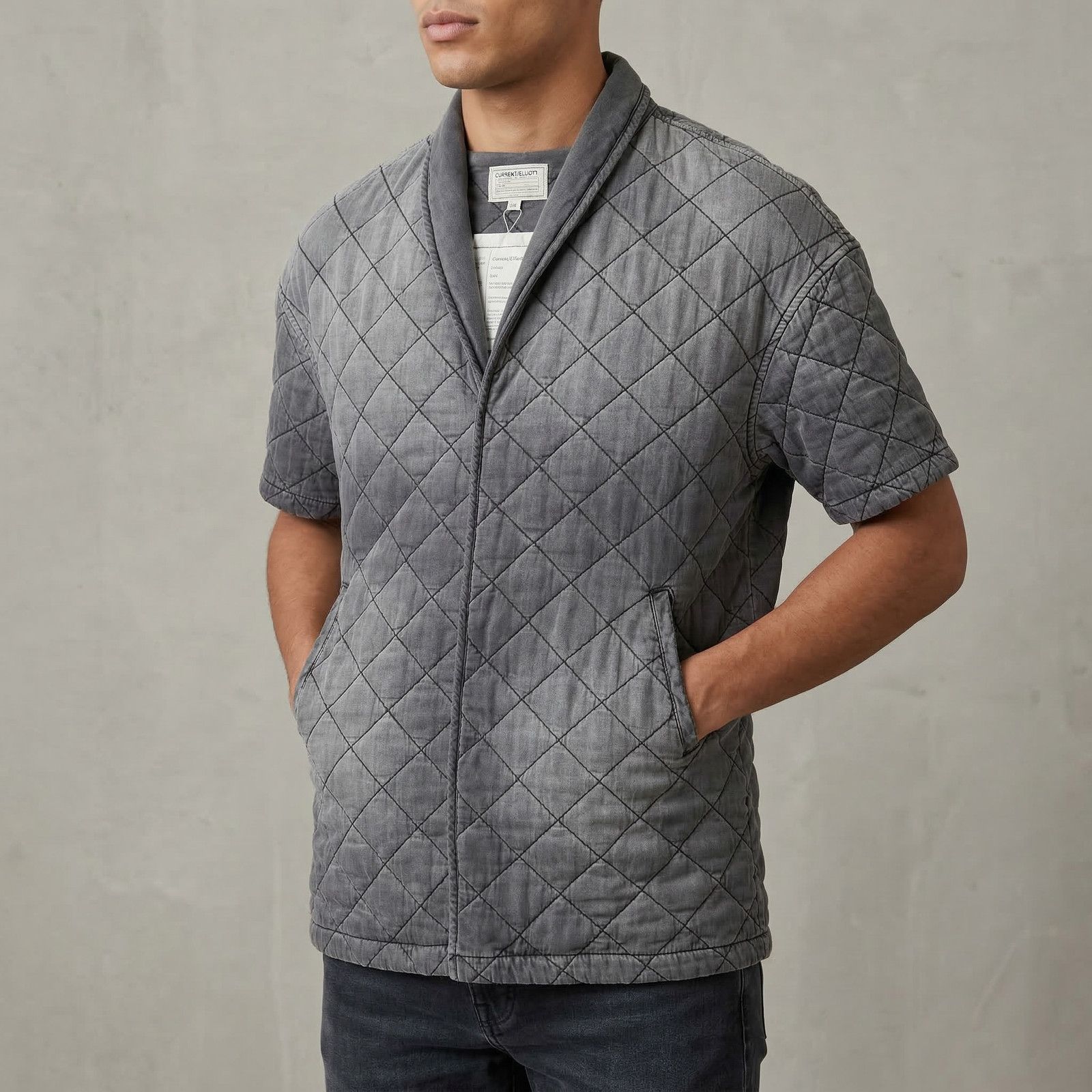 Current/Elliot Current/Elliott Women's Quilted Car Coat Grey Size 2 Size XS / US 0-2 / IT 36-38 - 1 Thumbnail