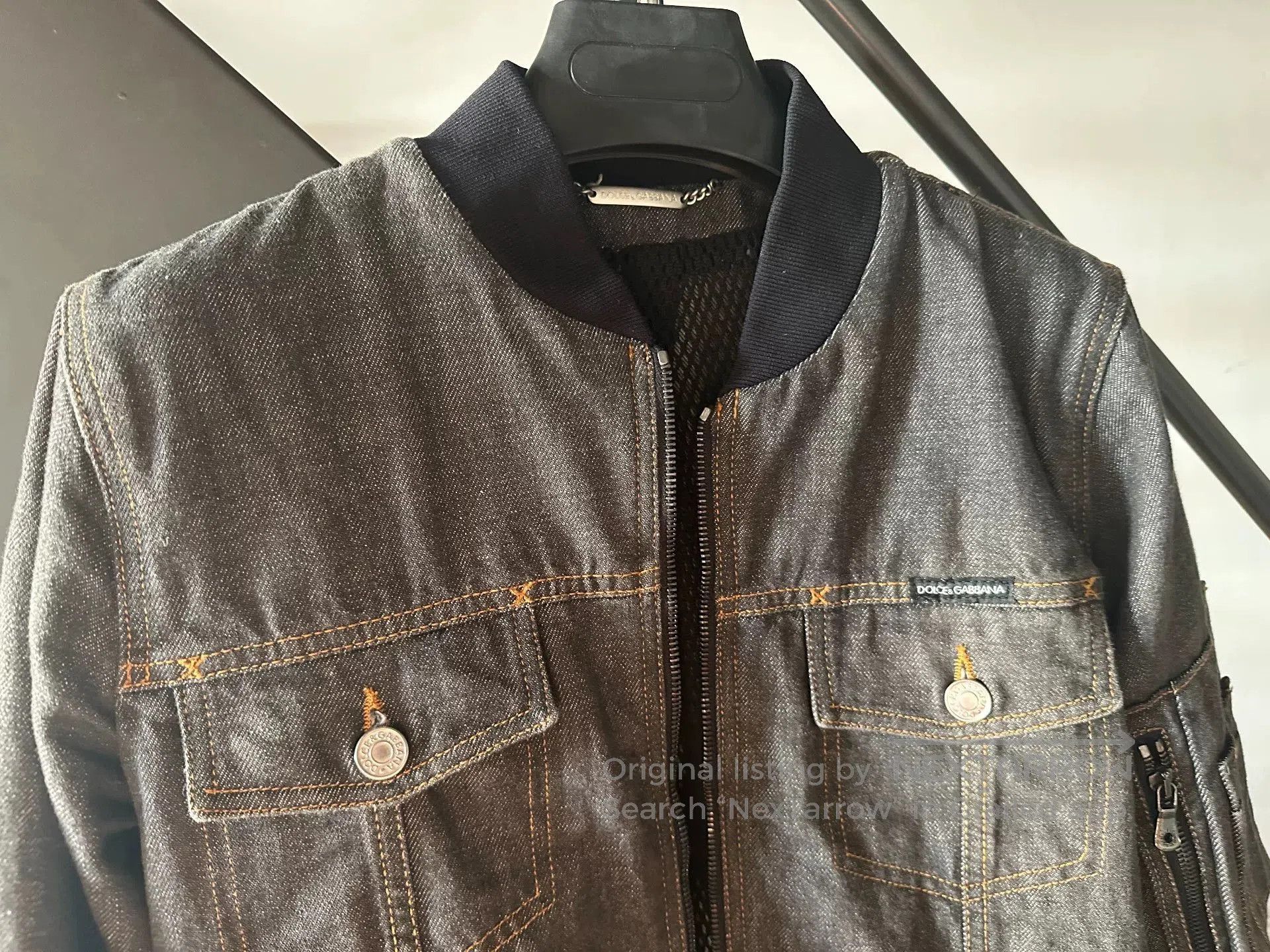 Dolce & Gabbana Dolce & Gabbana Black Jeans Bomber Jacket. Size US S / EU 44-46 / 1 - 4 Thumbnail