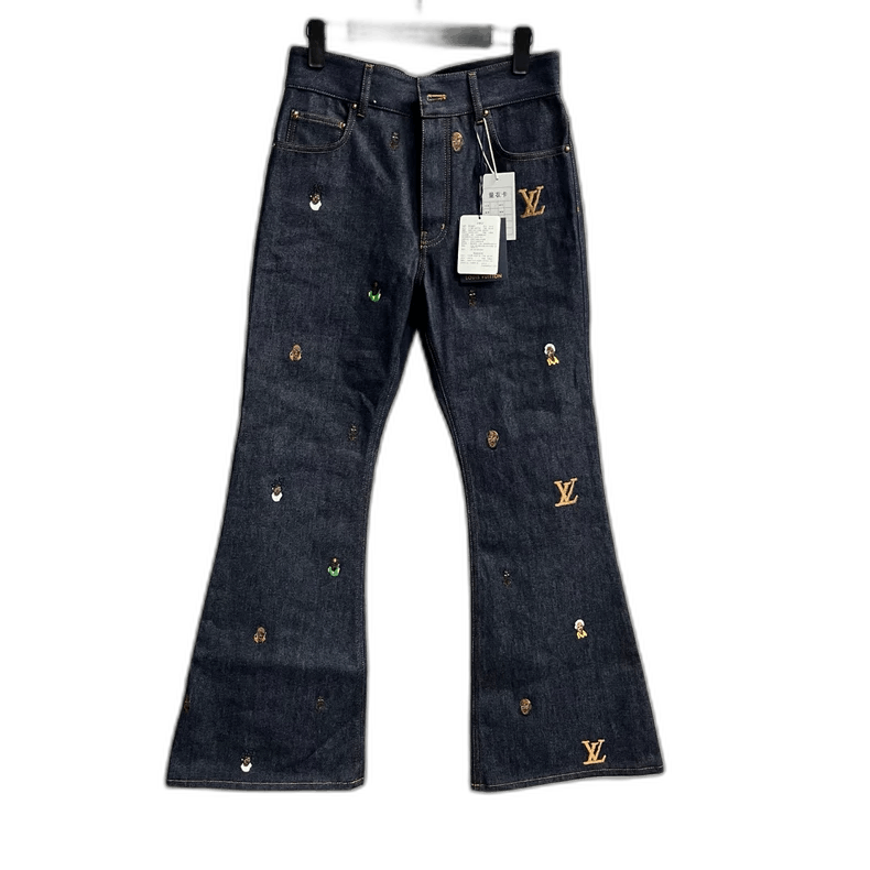 Louis Vuitton Louis Vuitton Blue Denim Flared Pants Size US 28 / EU 44 - 1 Thumbnail