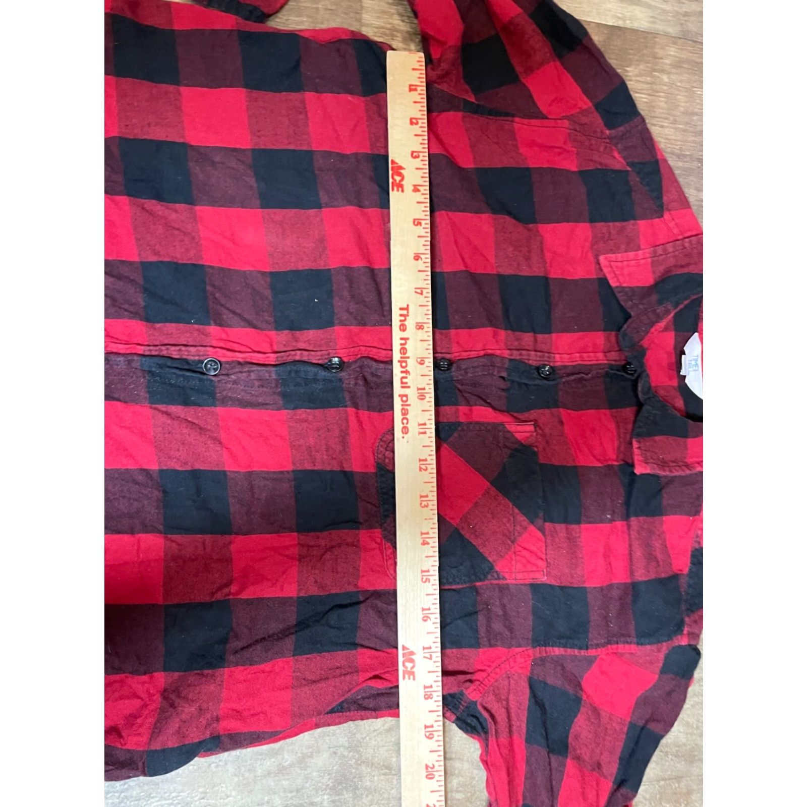 Vintage Time And True Button Up Shirt Womens M Red Plaid Long Sleeve Top Size M / US 6-8 / IT 42-44 - 4 Thumbnail
