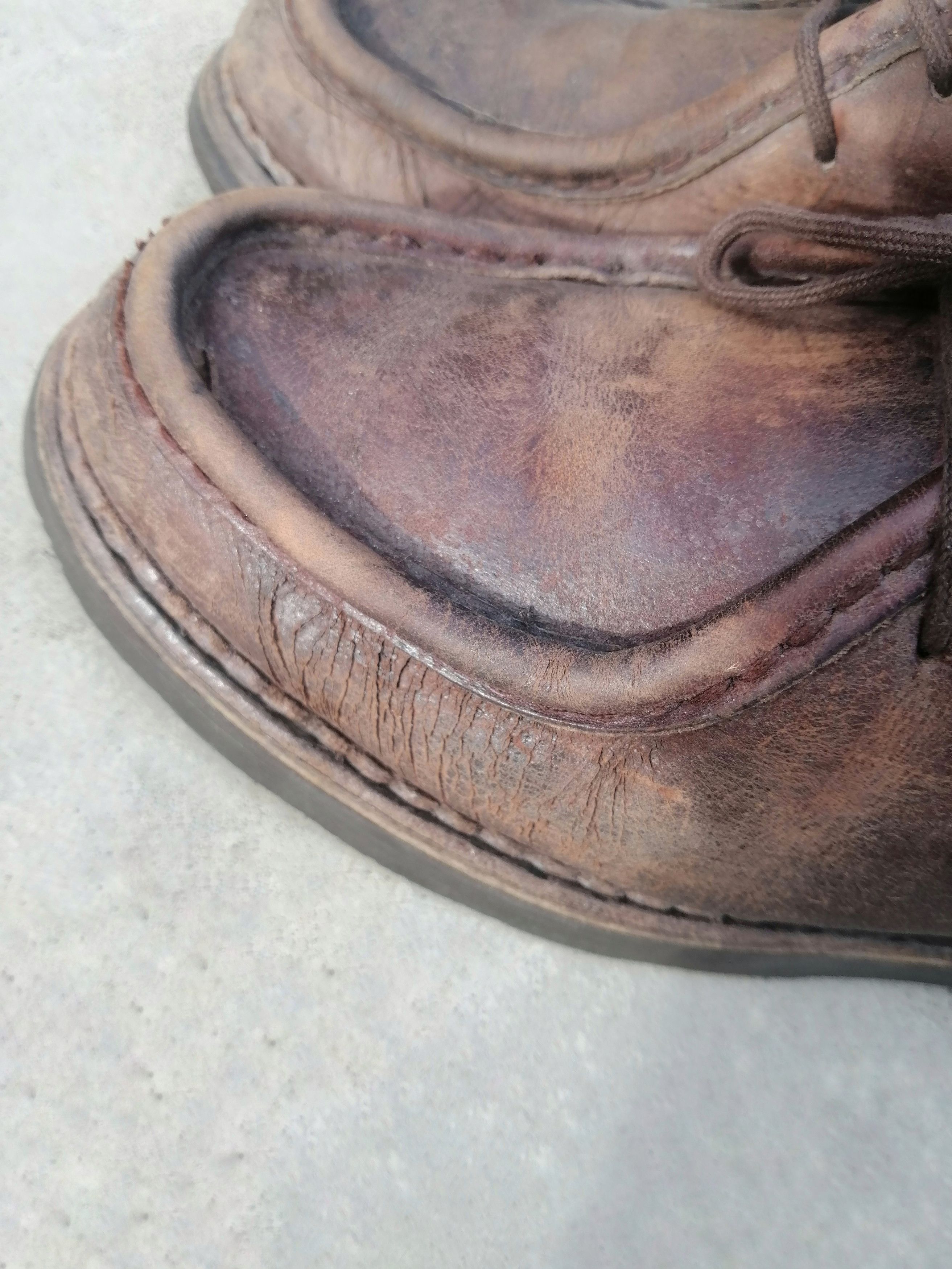 Paraboot Paraboot Michael Brown Leather Moc Toe Derby - 41.5 - France Size US 8.5 / EU 41-42 - 11 Thumbnail