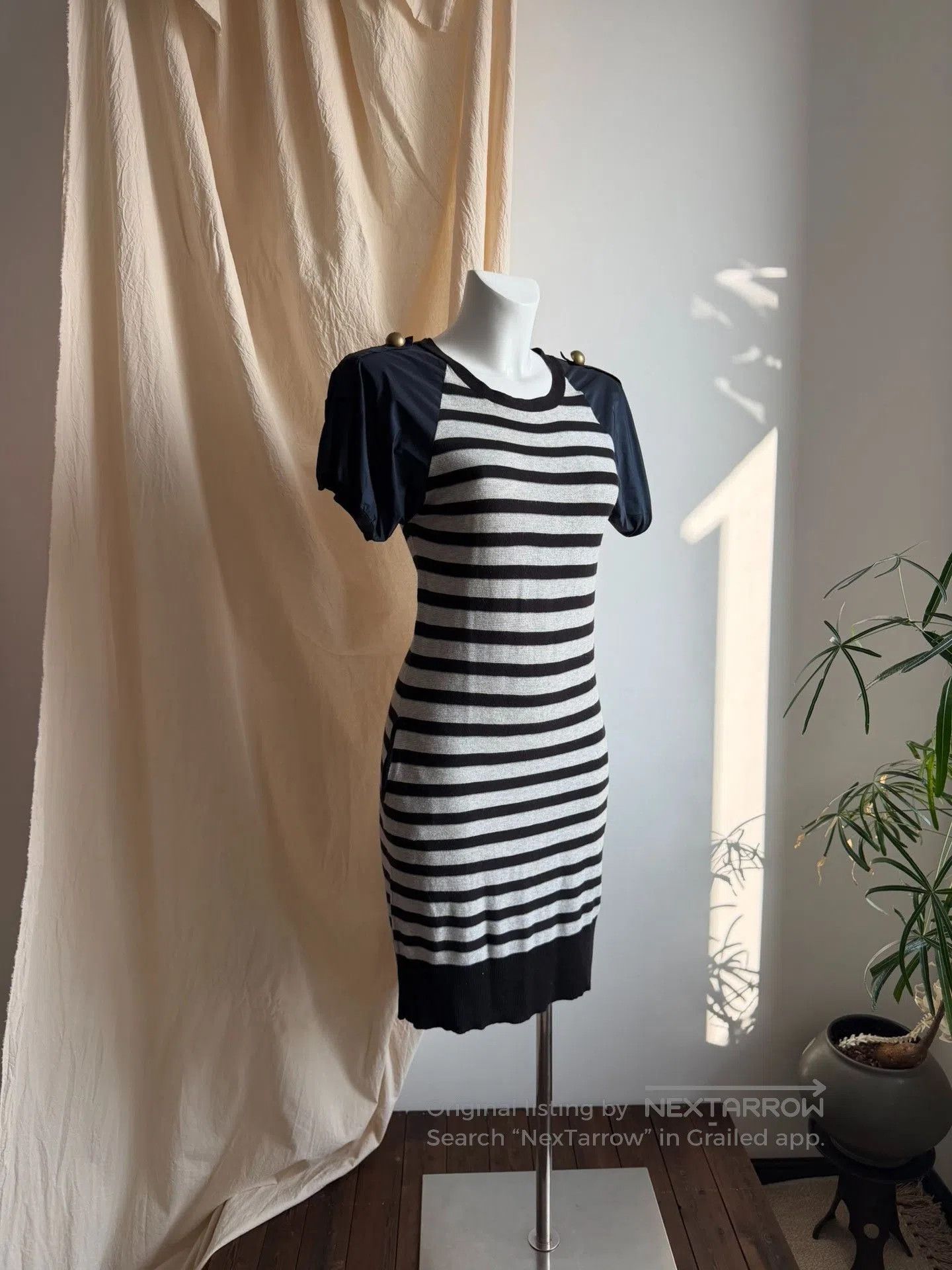 Lanvin LANVIN Striped Nautical Knit Dress. Size M / US 6-8 / IT 42-44 - 2 Thumbnail