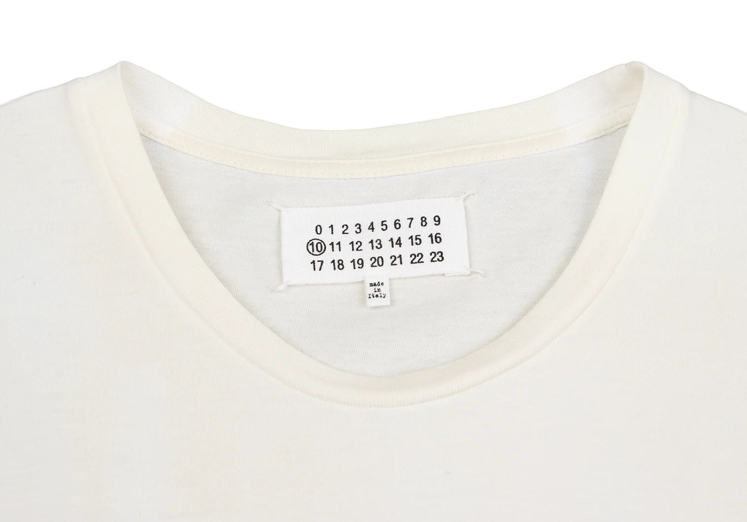 Maison Margiela Transfer Print T-Shirt in White Cream Size 44 Size US S / EU 44-46 / 1 - 5 Thumbnail