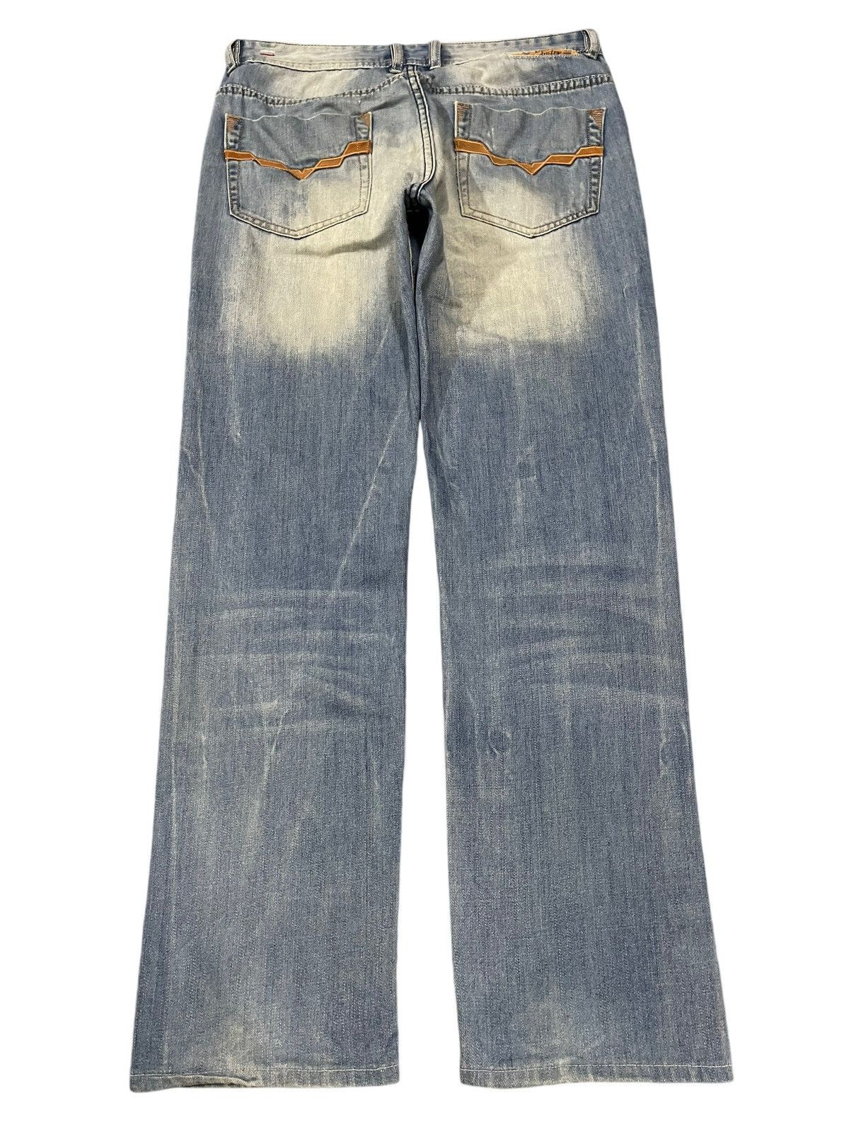 Diesel Vintage Diesel Industry Fade Wash Style Distress Loose Jeans Size US 34 / EU 50 - 2 Thumbnail