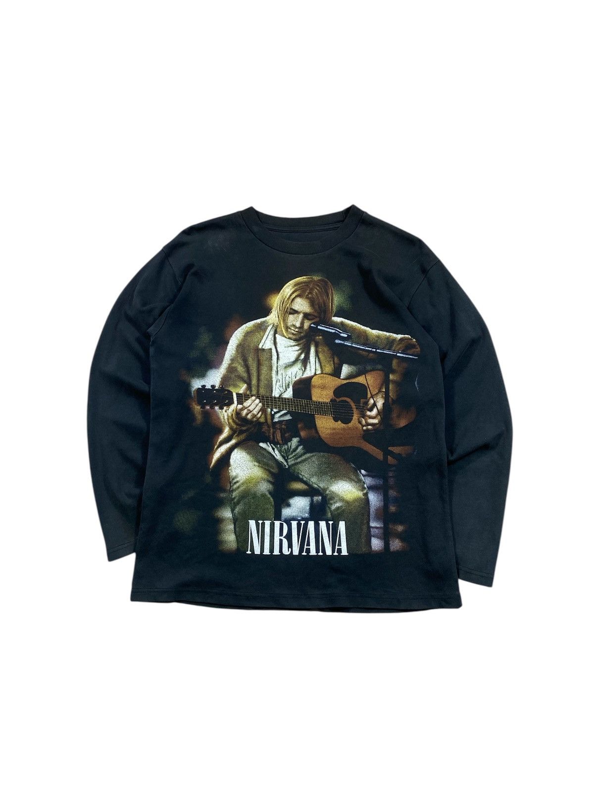 Band Tees Vintage Faded NIRVANA Long Slevee Size US M / EU 48-50 / 2 - 1 Thumbnail