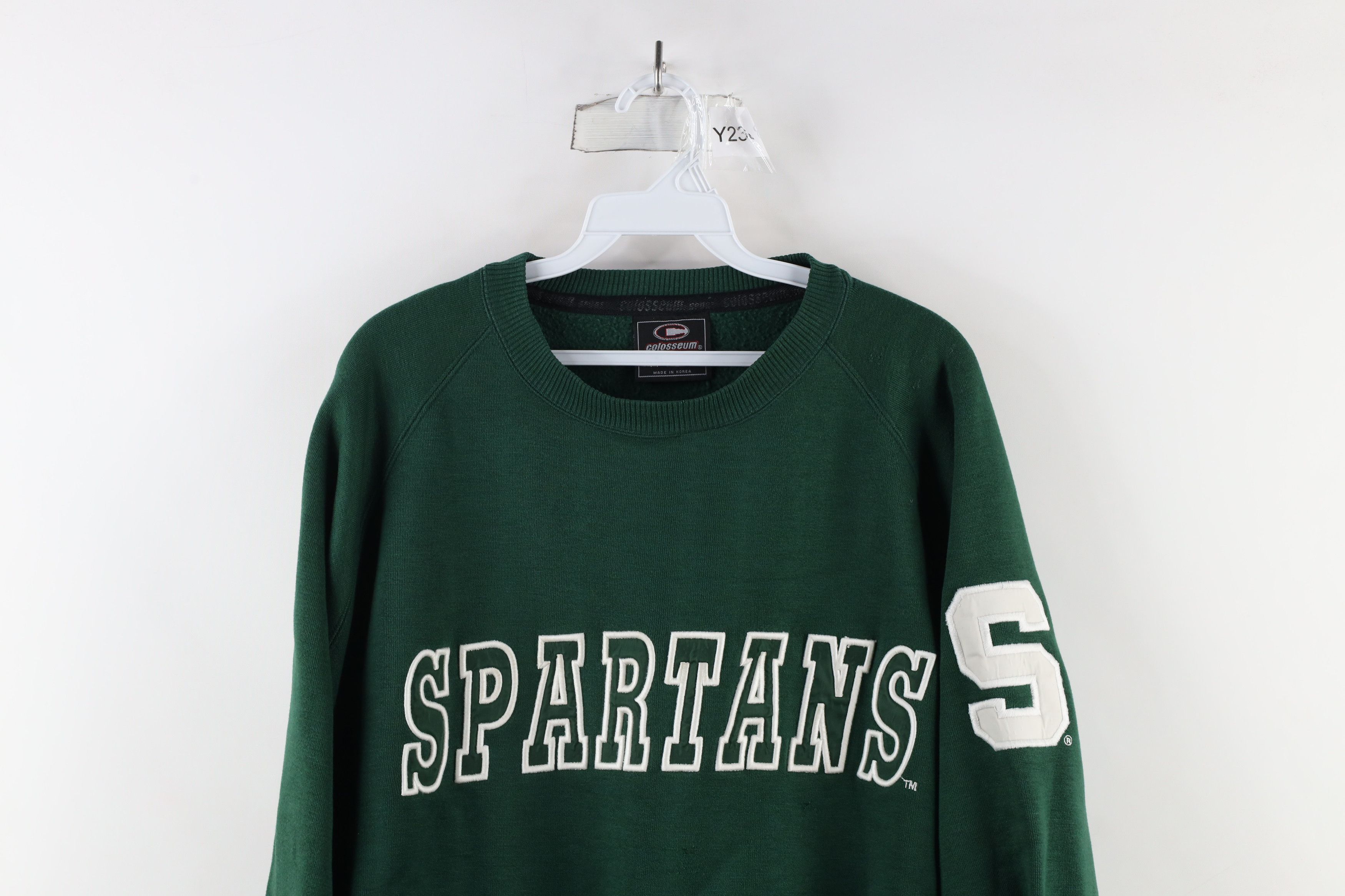 Vintage Vintage 90s Michigan State University Spartans Sweatshirt Size US L / EU 52-54 / 3 - 2 Thumbnail