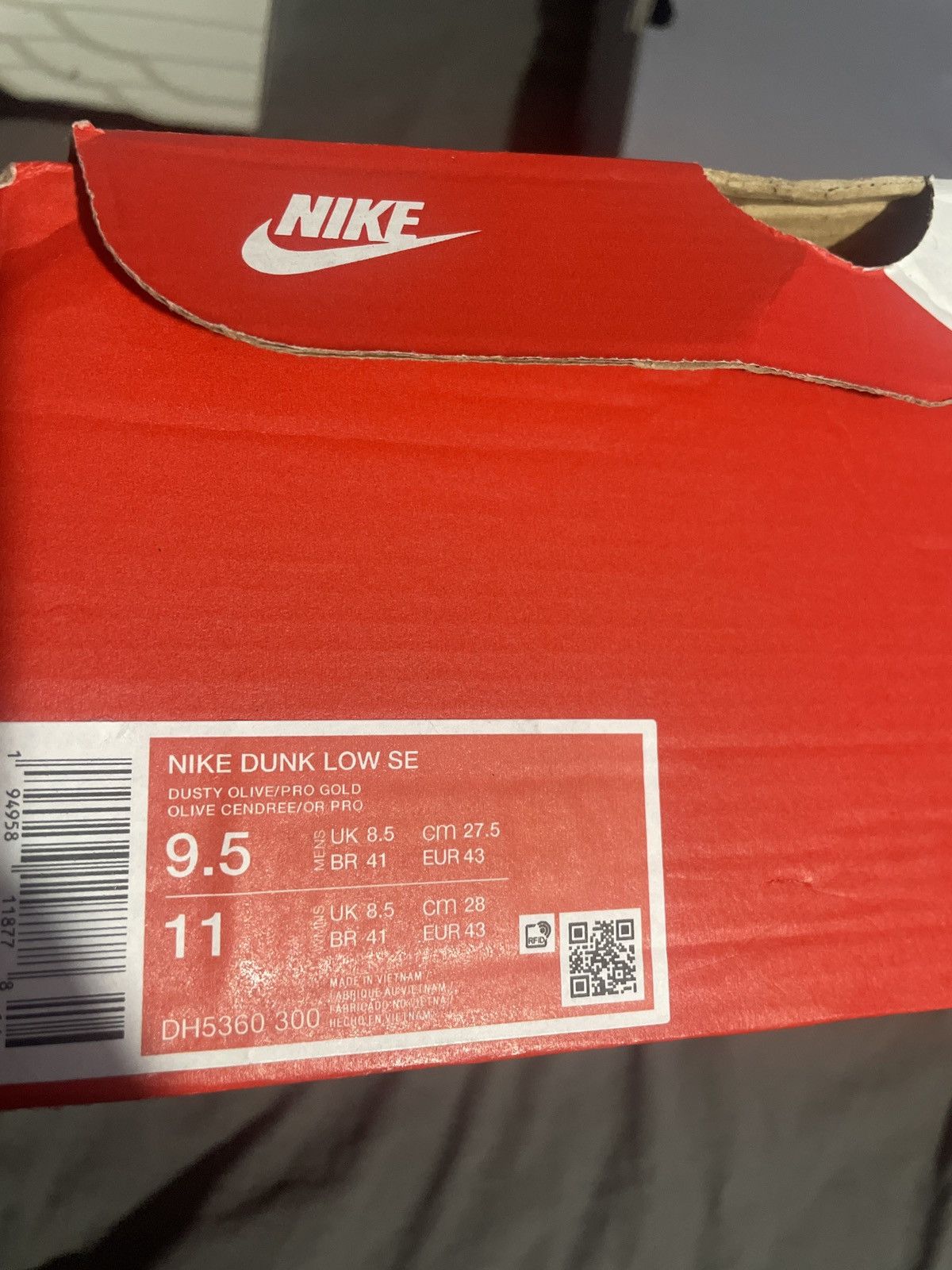 Nike × Vintage Nike Dunk Low Dusty Olive Size US 9.5 / EU 42-43 - 7 Thumbnail