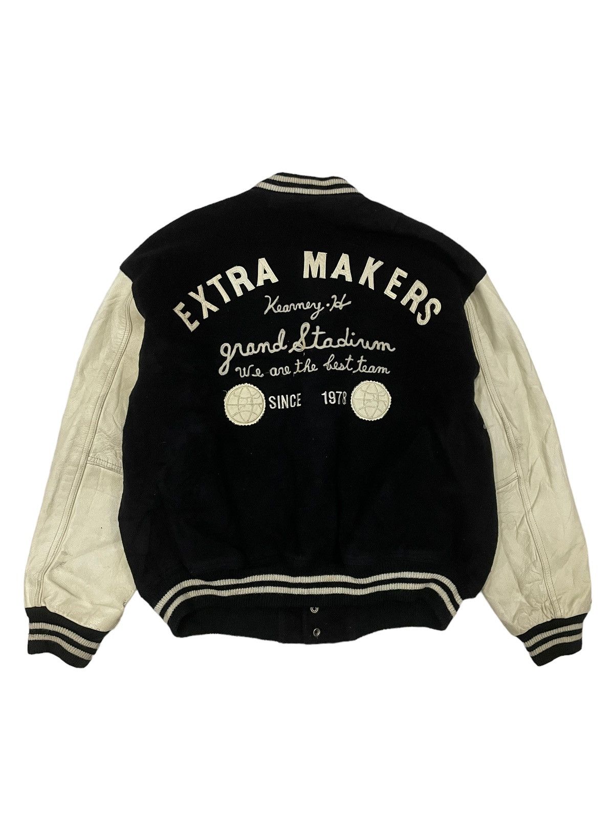 Japanese Brand Kearny House Full Patches Leather Sleeve Varsity Jacket Size US M / EU 48-50 / 2 - 10 Thumbnail