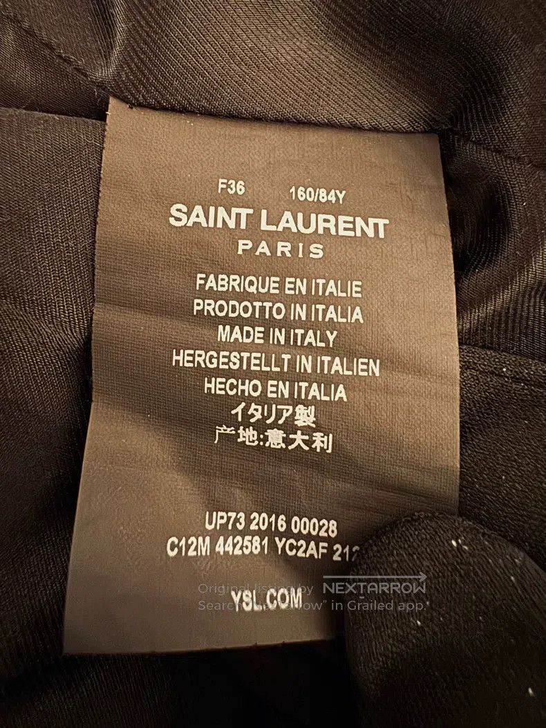 Saint Laurent Paris Saint Laurent Paris Double Breasted Coat Size XS / US 0-2 / IT 36-38 - 6 Thumbnail