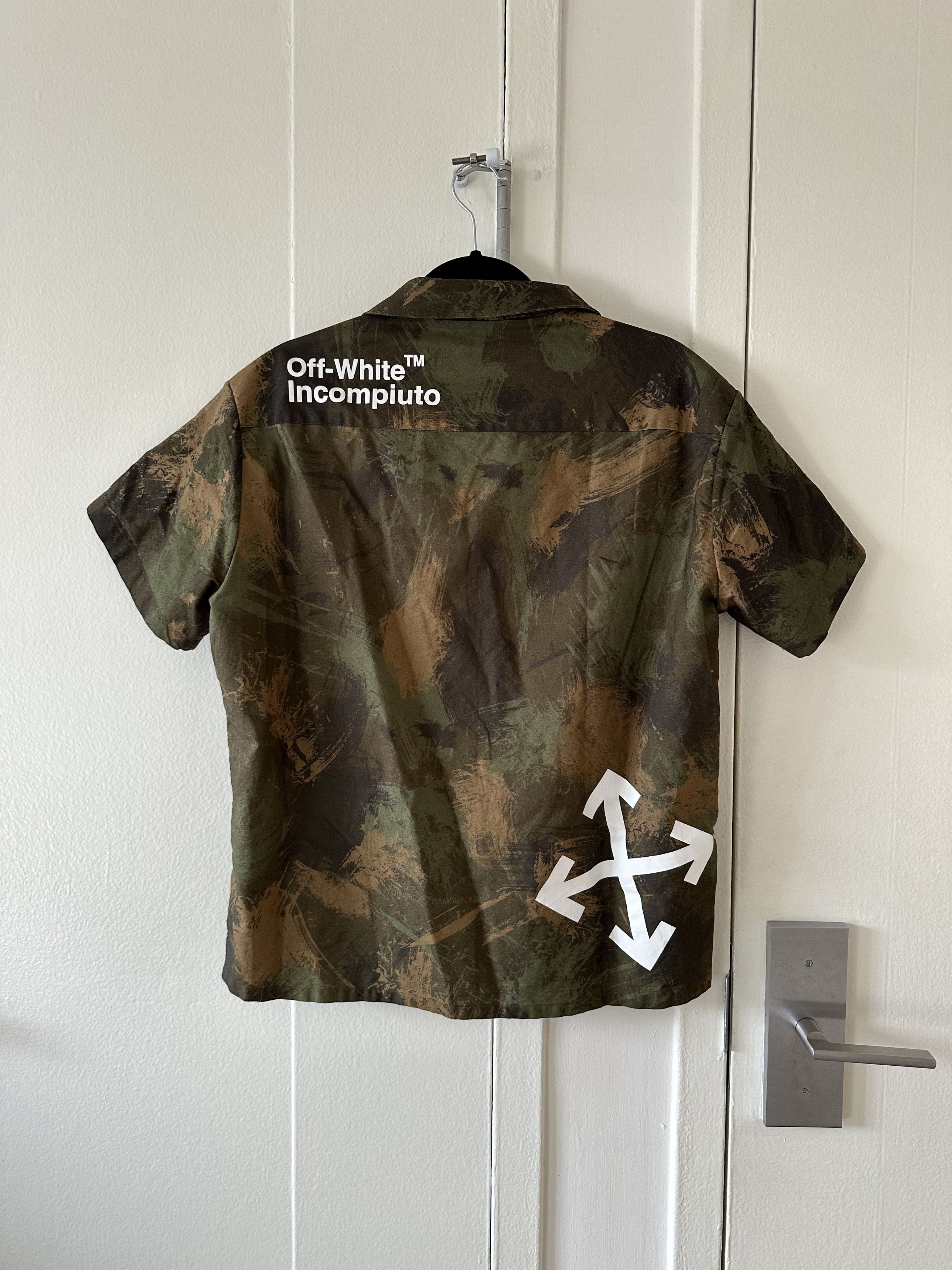Off-White Off-White Incompiuto Camp Collar Shirt Size US S / EU 44-46 / 1 - 4 Thumbnail