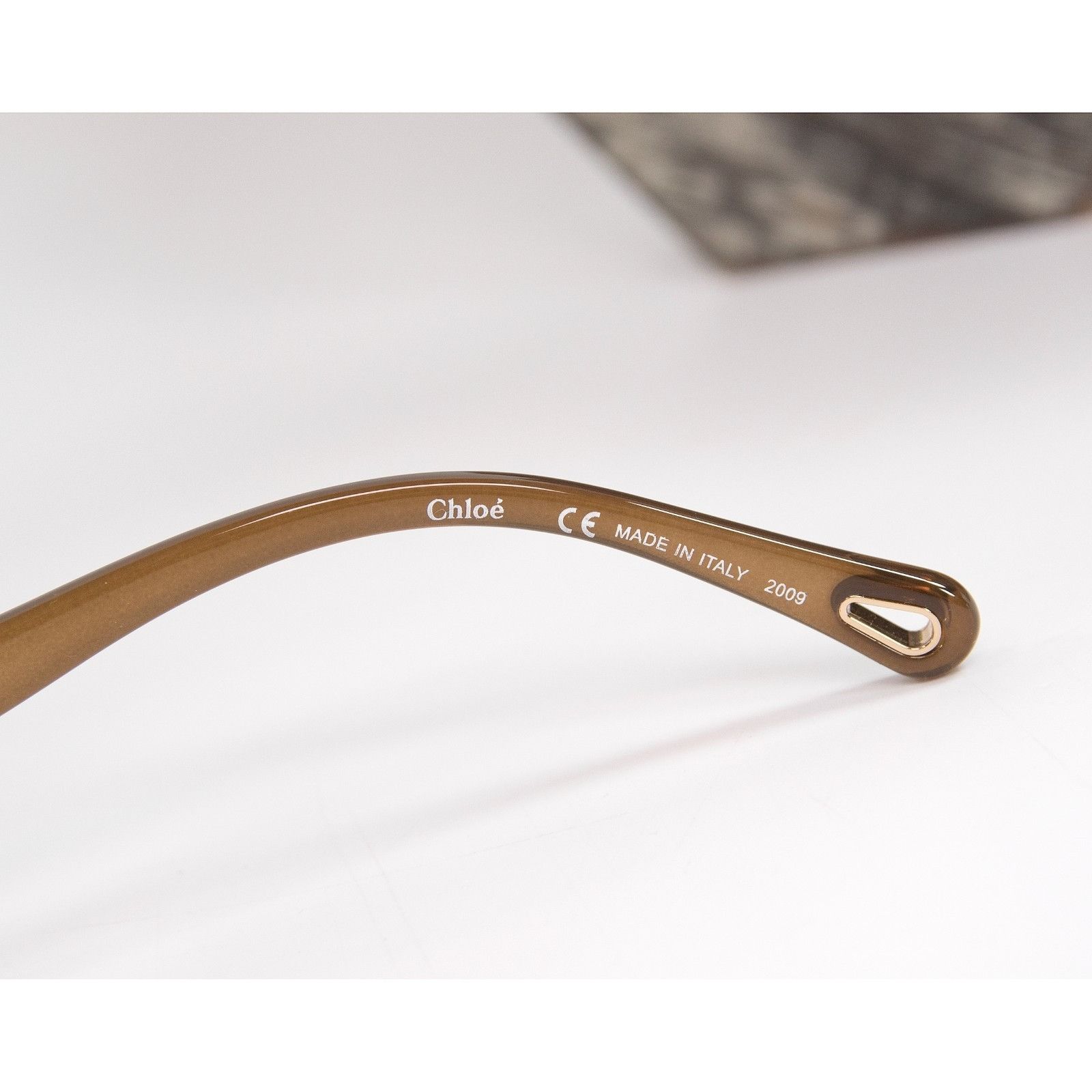 Chloe Chloe CE749S Brown Rose Tortoise Acrylic Logo Sunglasses NWT Size ONE SIZE - 4 Thumbnail