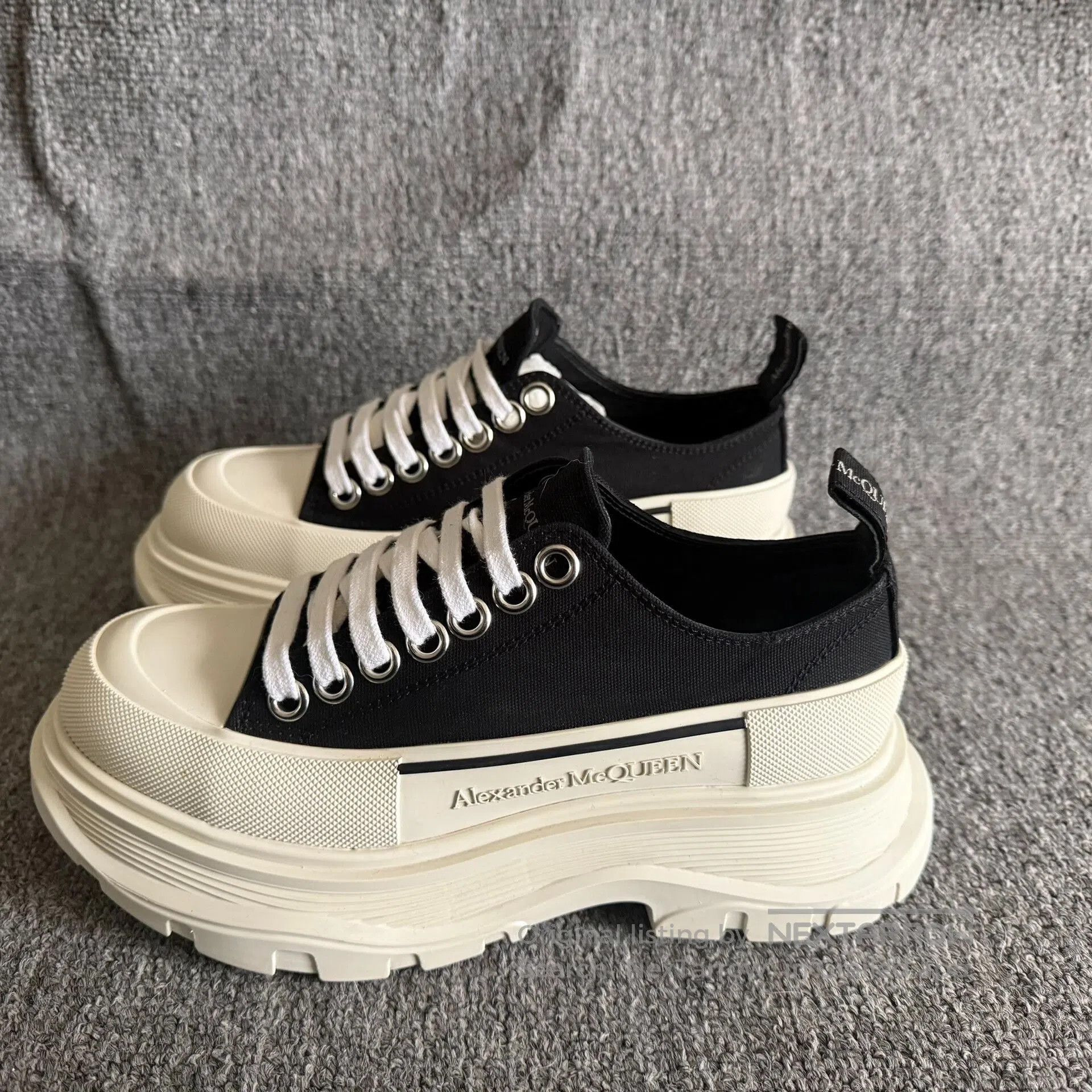 Alexander McQueen Alexander McQueen Platform Canvas Shoes. Size US 4.5 / IT 34.5 - 1 Thumbnail