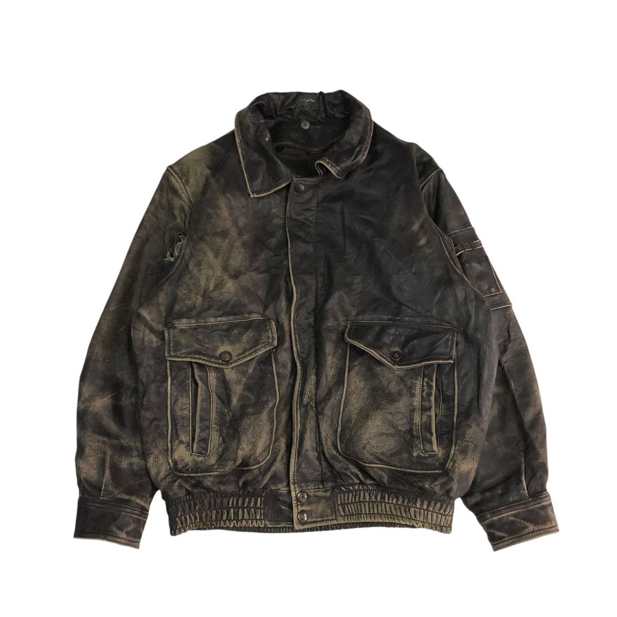 Japanese Brand 🔥VINTAGE BIKER LEATHER JACKET UNKNOWN BRAND ISSEY MIYAKE Size US M / EU 48-50 / 2 - 1 Thumbnail