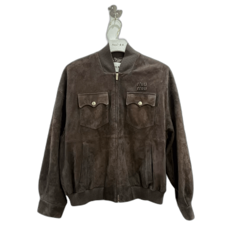 ジャケット・アウター miumiu prada archive Miu Miu × Prada Miu miu x Prada Archive Mesh & Suede trimmed