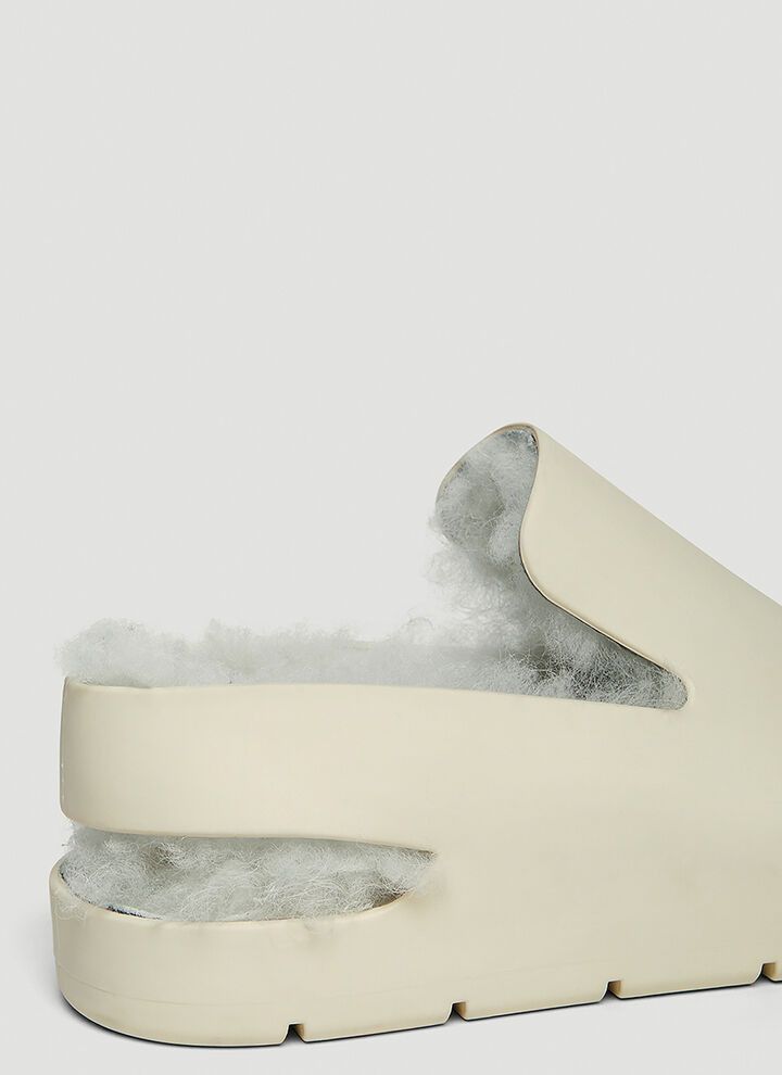 Bottega Veneta o1bcso1str0924 Puddle Shearling in White Size US 7 / EU 40 - 5 Thumbnail