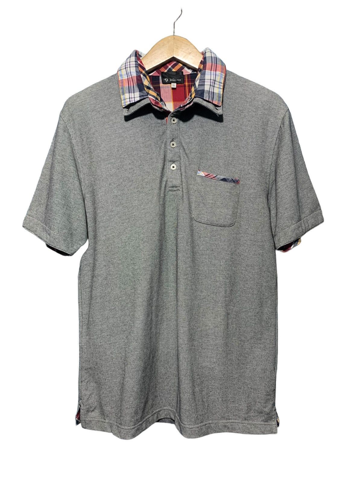If Six Was Nine 2000s TKMIXPICE double collar polo shirt Size US M / EU 48-50 / 2 - 2 Thumbnail