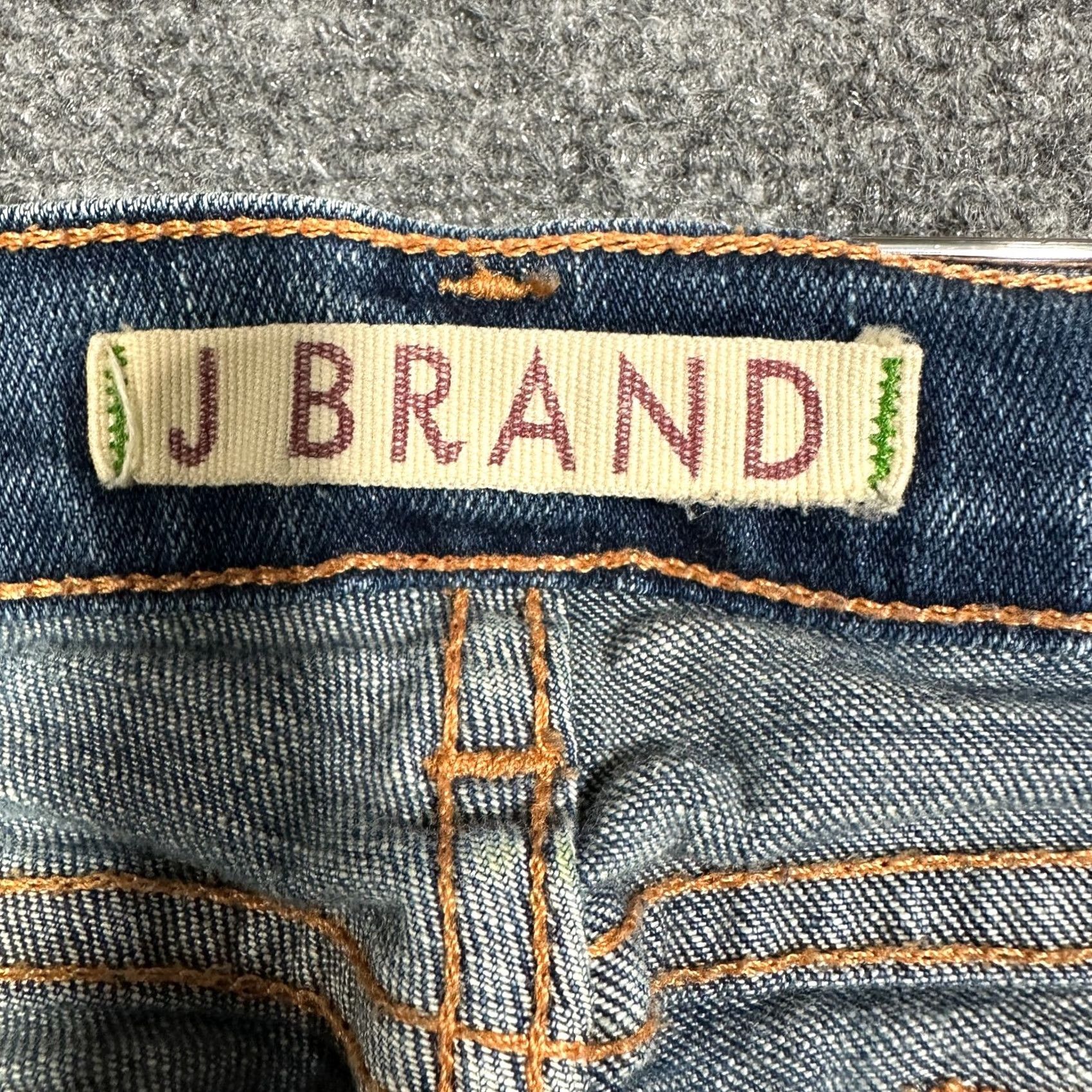 J Brand J Brand Jeans Womens Bootcut 29 Medium Wash Cotton Stretch Frayed Hems Pockets Denim Blue Size 29" - 5 Thumbnail