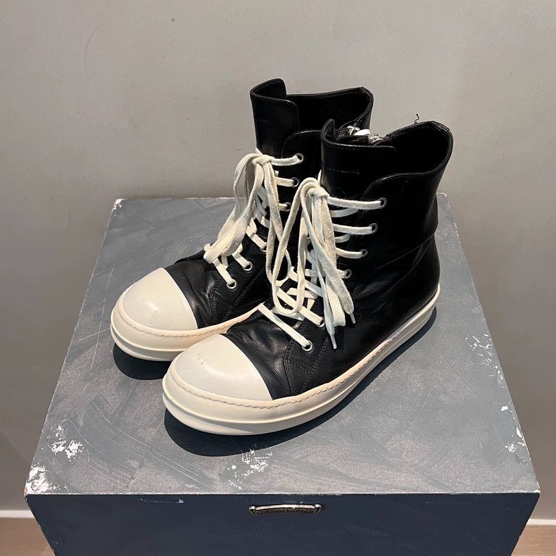 Rick Owens Rick Owens Leather Classic High Top Converse Chuck Taylor Size US 8 / EU 41 - 2 Thumbnail