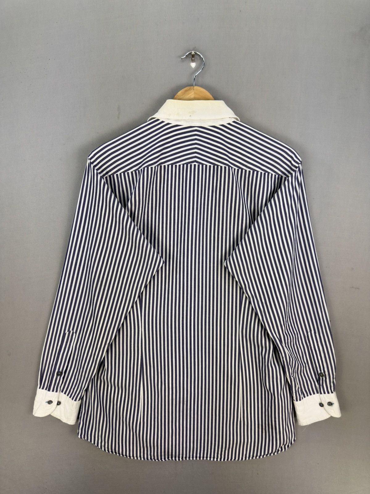 Burberry Burberry Black Label Stripes Flannel Shirt Button Up Size US L / EU 52-54 / 3 - 4 Thumbnail
