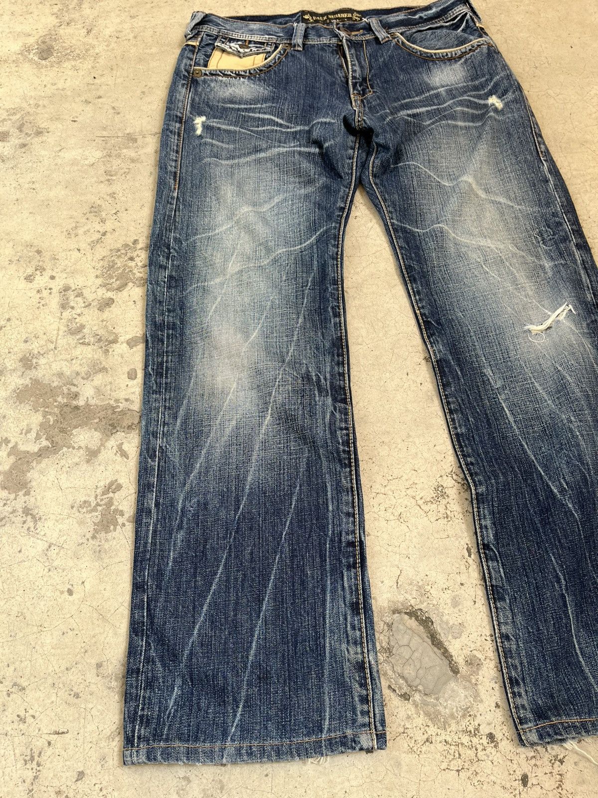 Hysteric Glamour Back Number Distressed vintage japanese brand western jeans Size US 33 - 2 Thumbnail