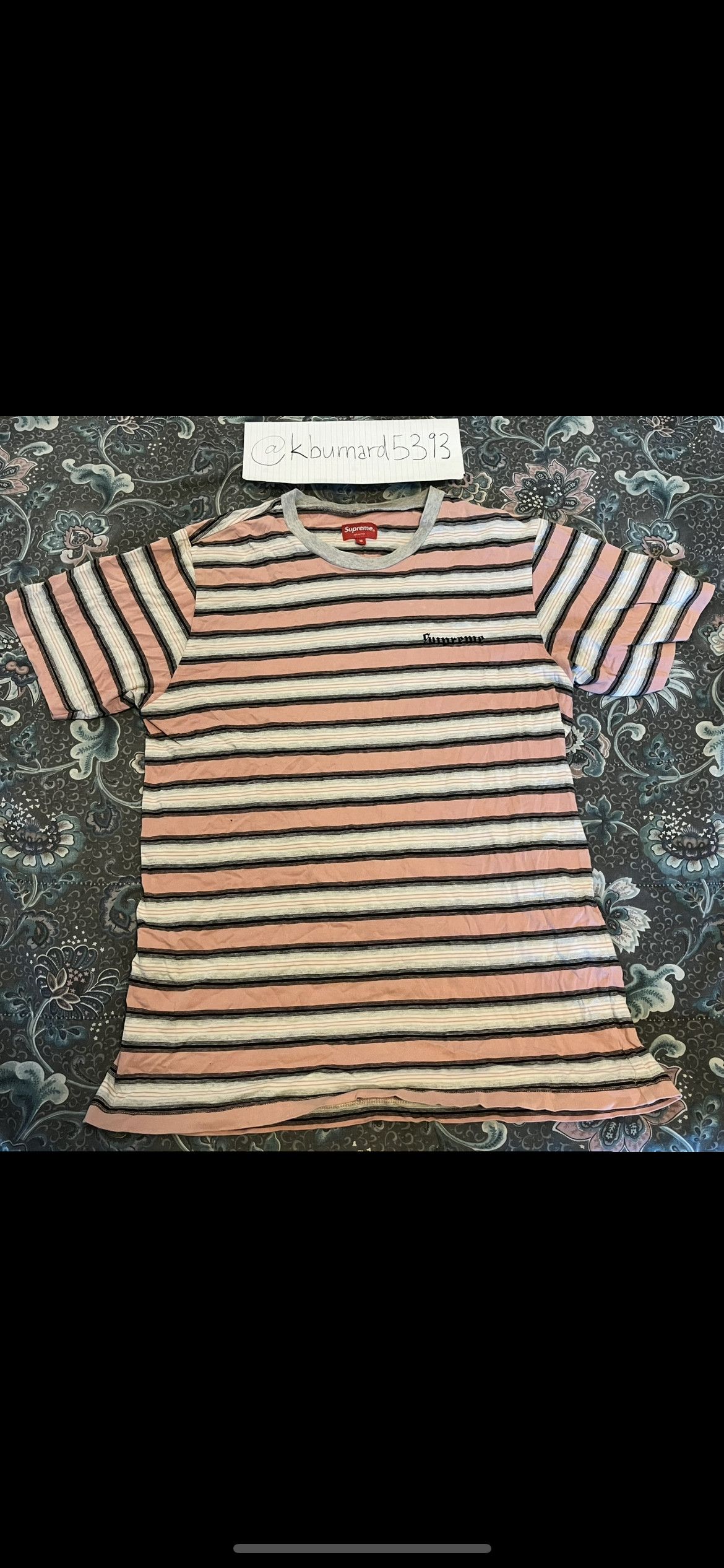Supreme Supreme Shadow Stripe T-Shirt Size US M / EU 48-50 / 2 - 1 Thumbnail